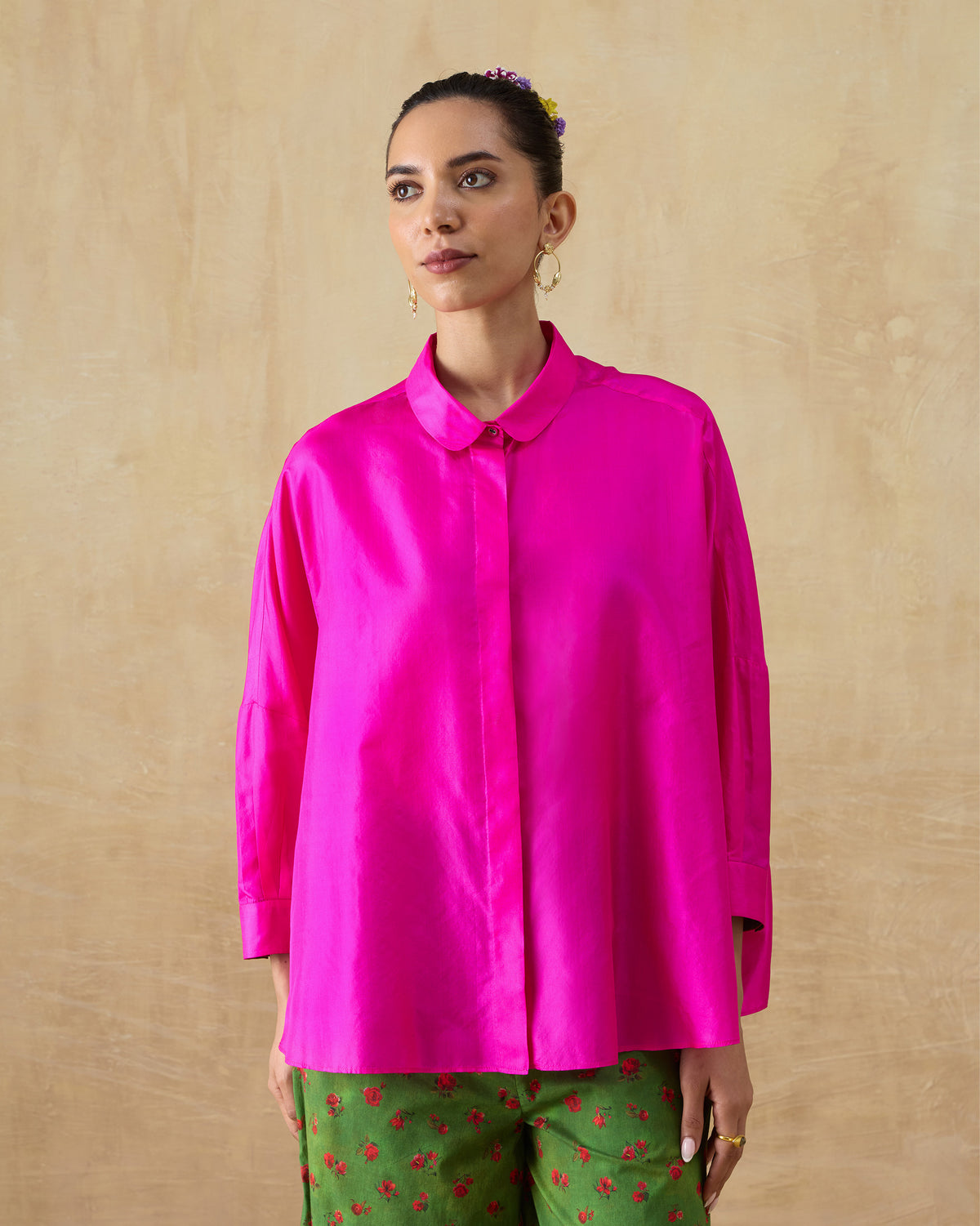 Boxy Shirt - 100% Silk Loose Fit