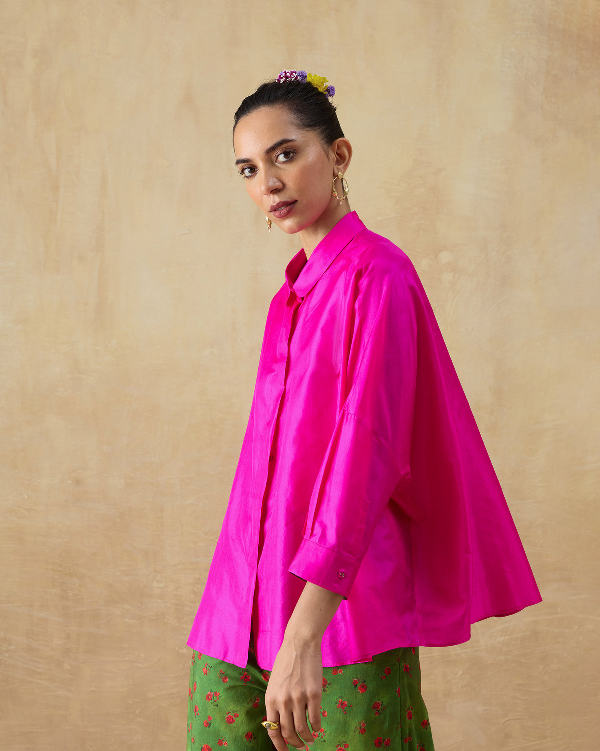 Boxy Shirt - 100% Silk Loose Fit