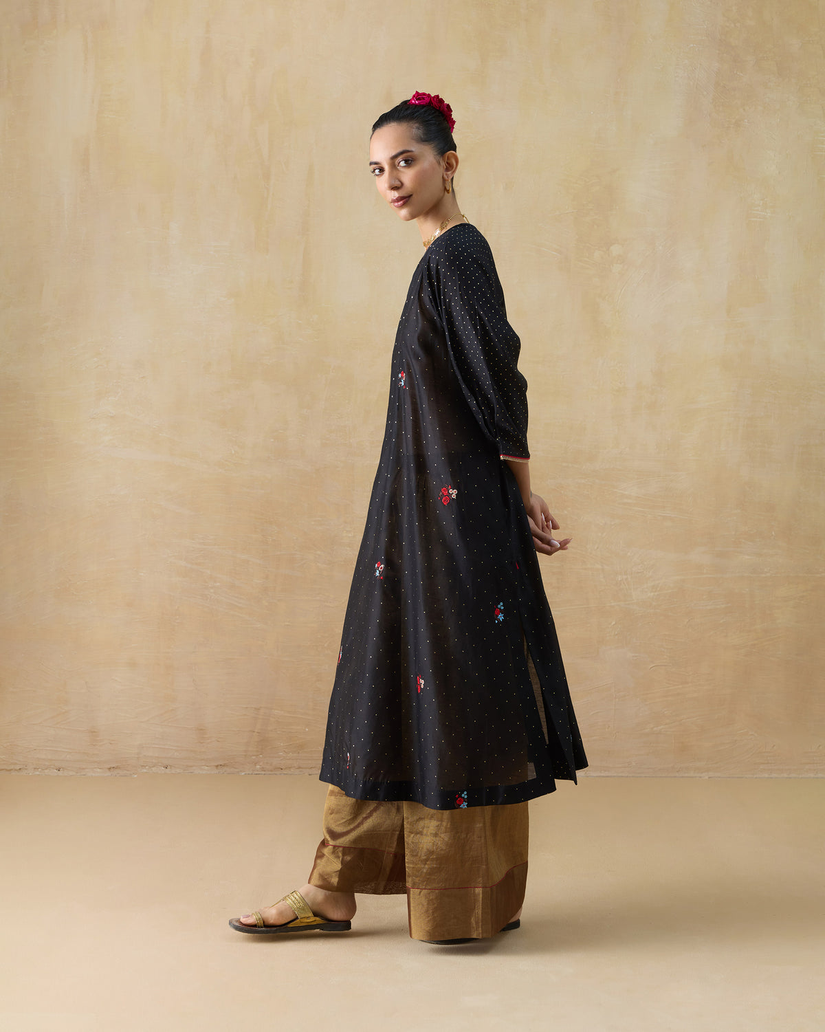Moonbeam Kurta -
Cotton Silk Regular Fit