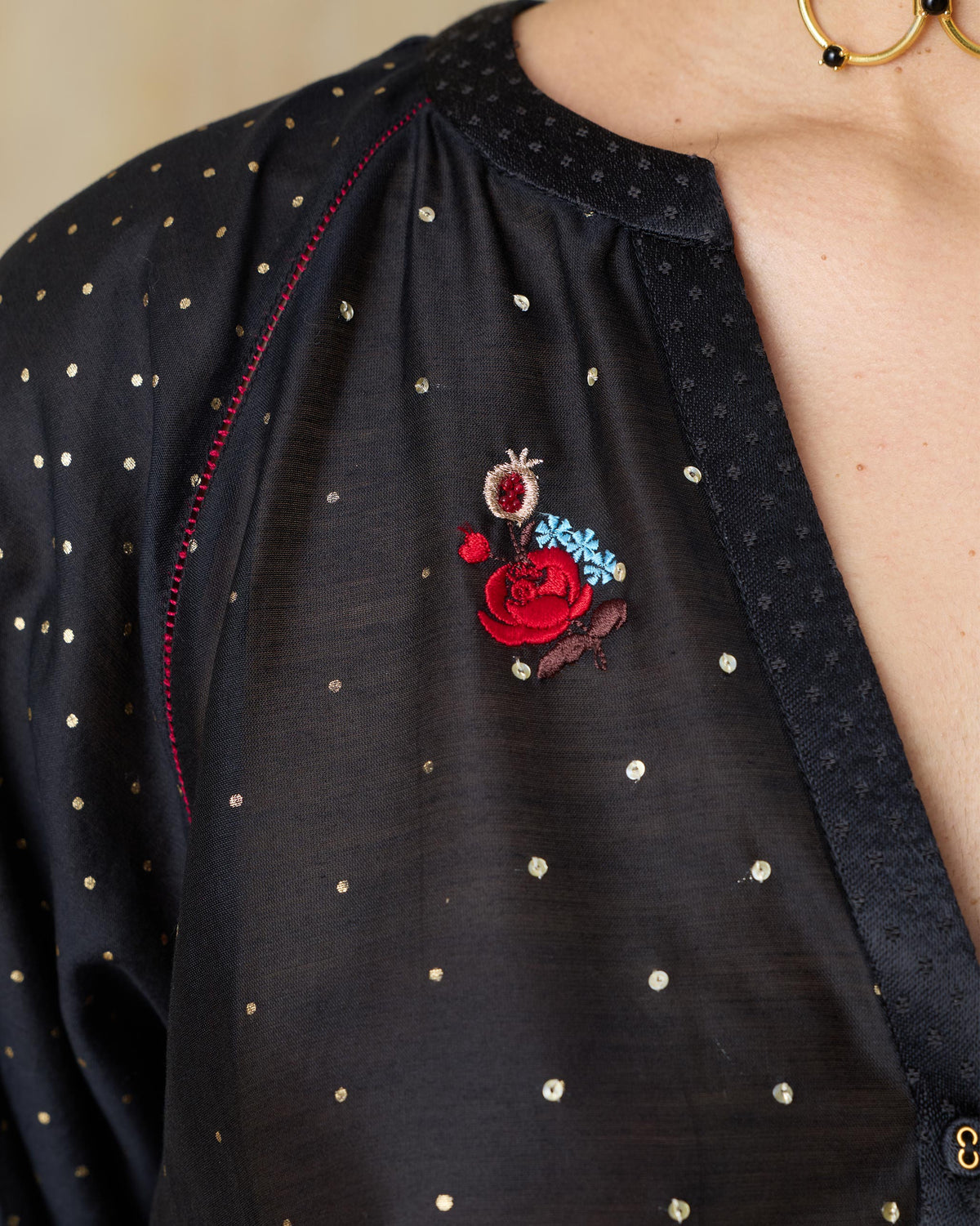 Moonbeam Kurta -
Cotton Silk Regular Fit