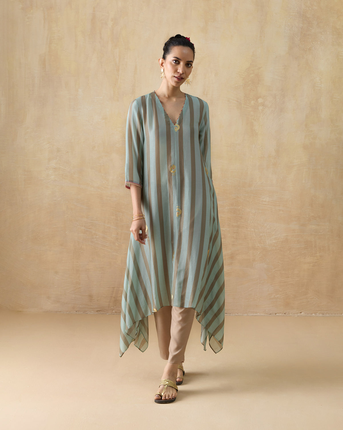 Midnight Club Kurta - Cotton Silk A-Line Fit