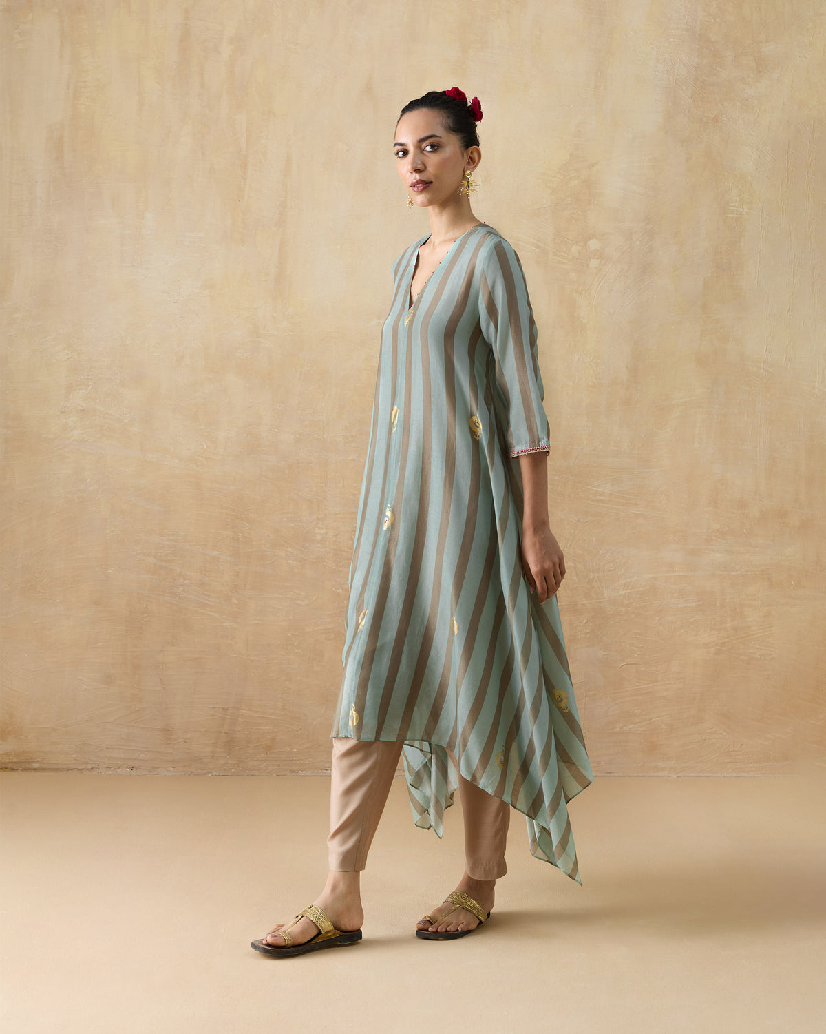 Midnight Club Kurta - Cotton Silk A-Line Fit