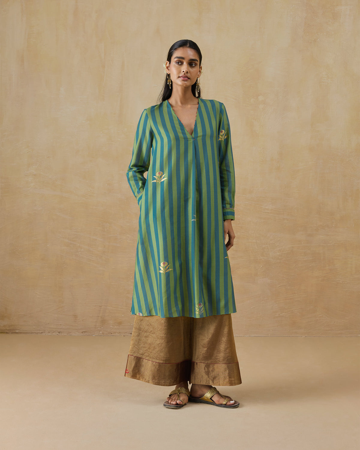 Midnight Club Kurta - Cotton Silk A-Line Fit