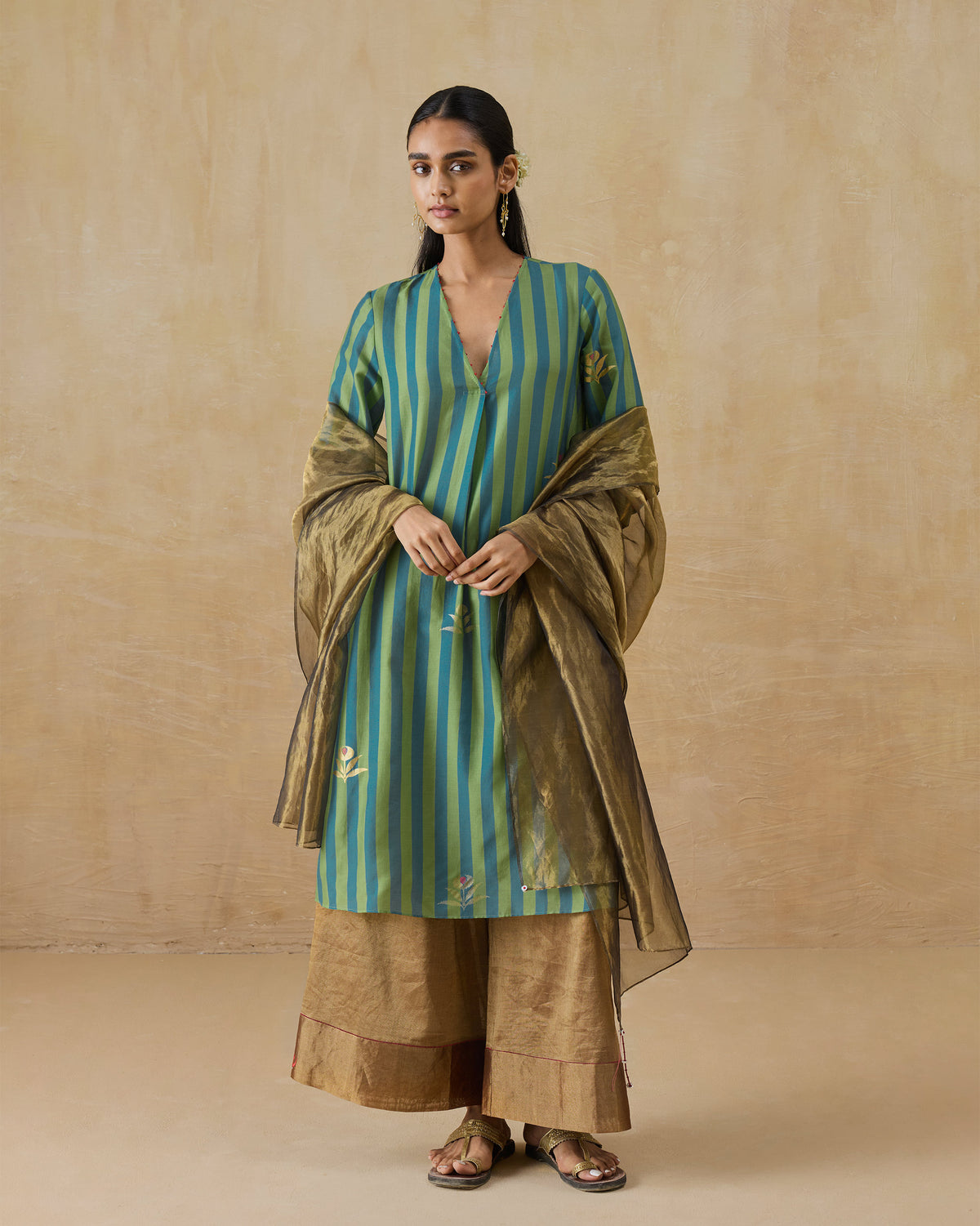 Midnight Club Kurta - Cotton Silk A-Line Fit
