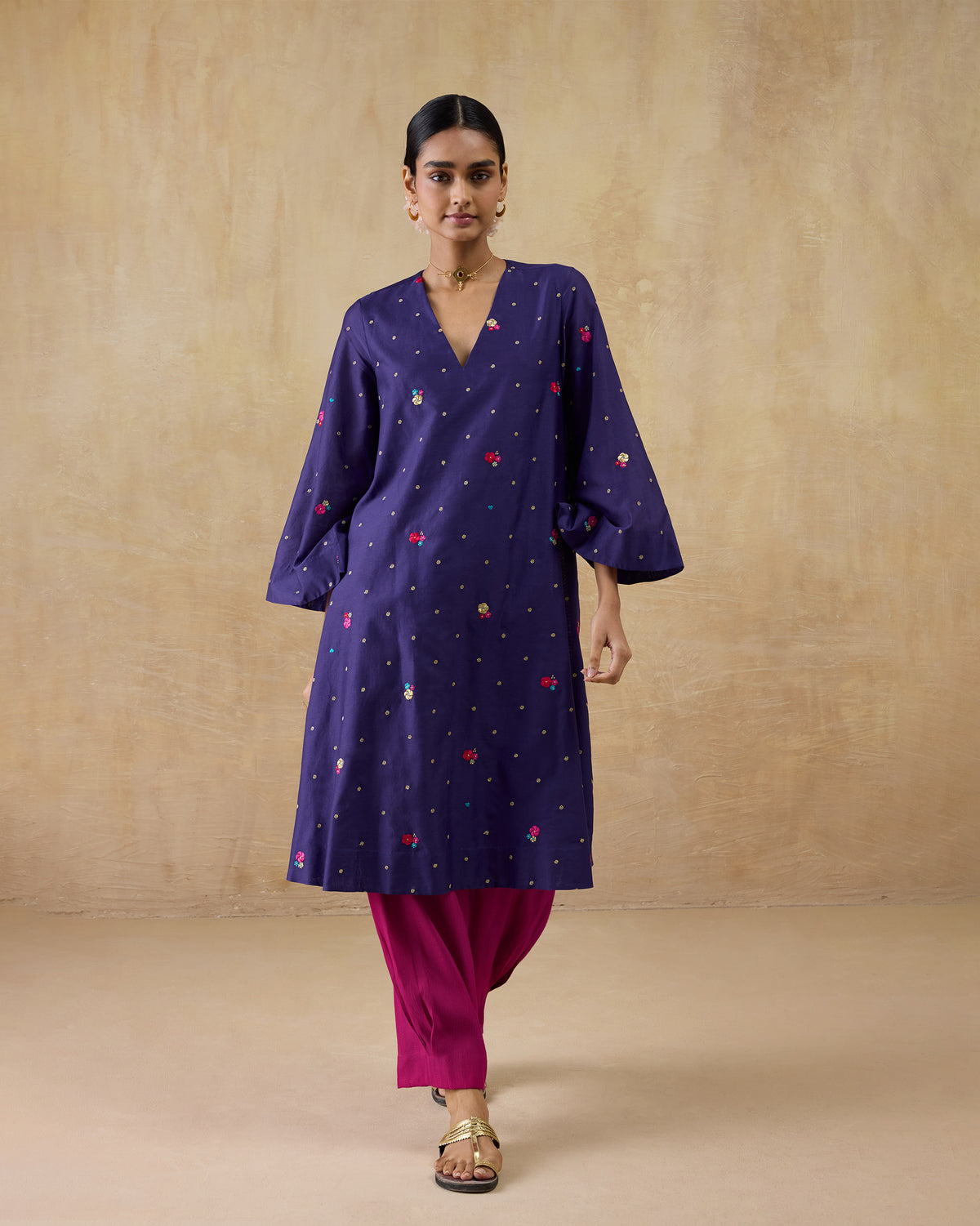 Nebula Kurta - Cotton Silk Regular Fit