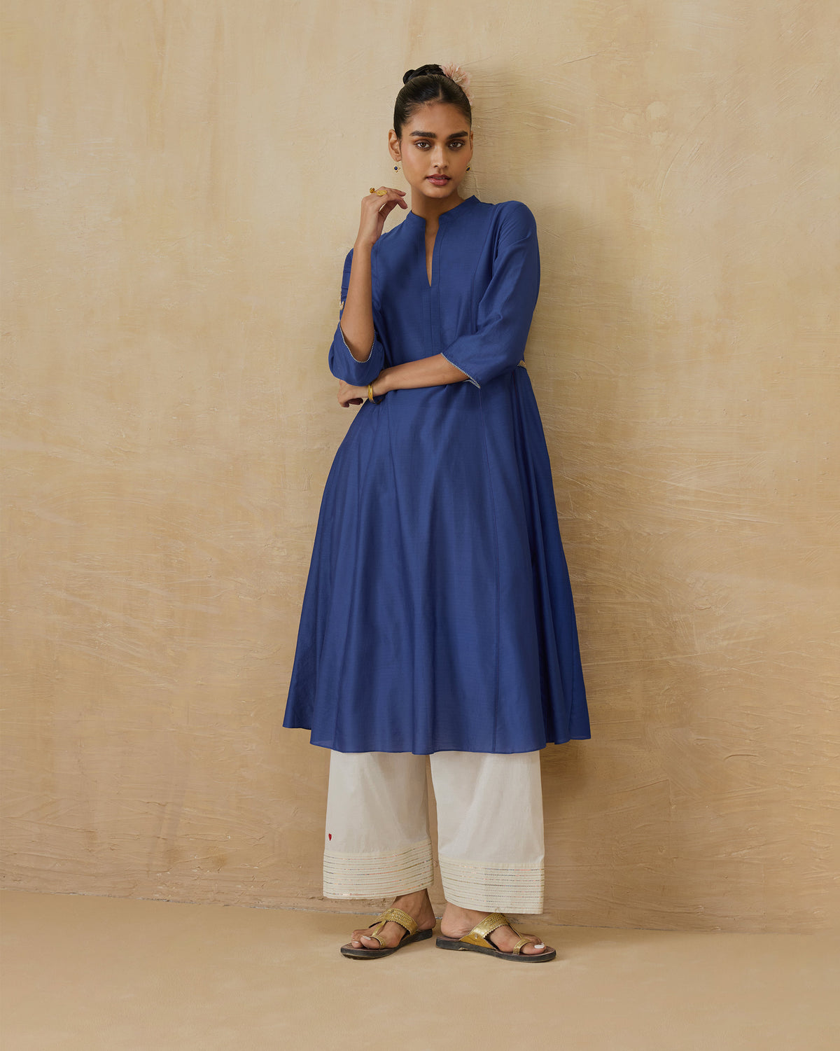 Moonsong Kurta - Cotton Silk A-Line Fit