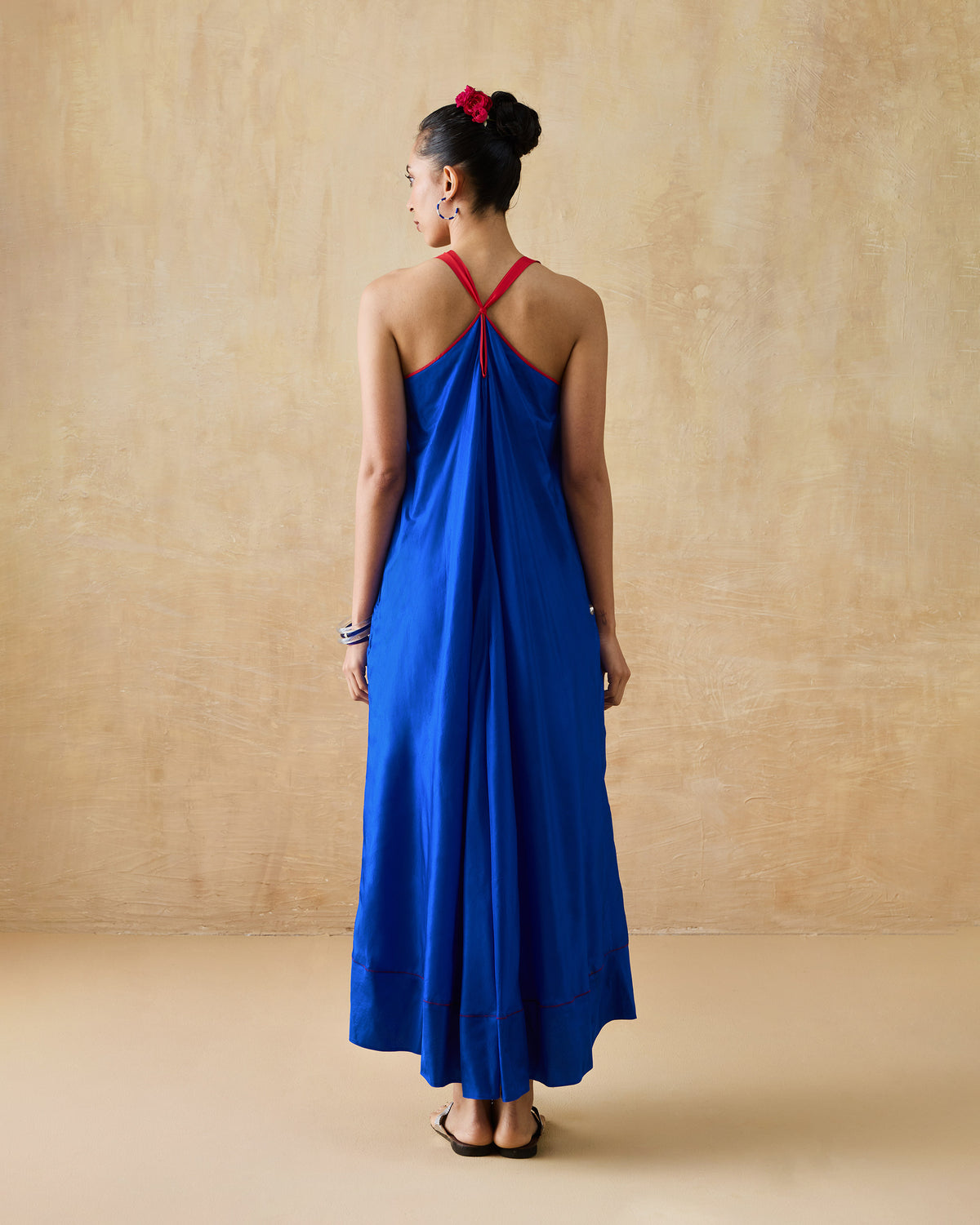 Akira Twist Back Dress - 100% Silk A-Line FIt