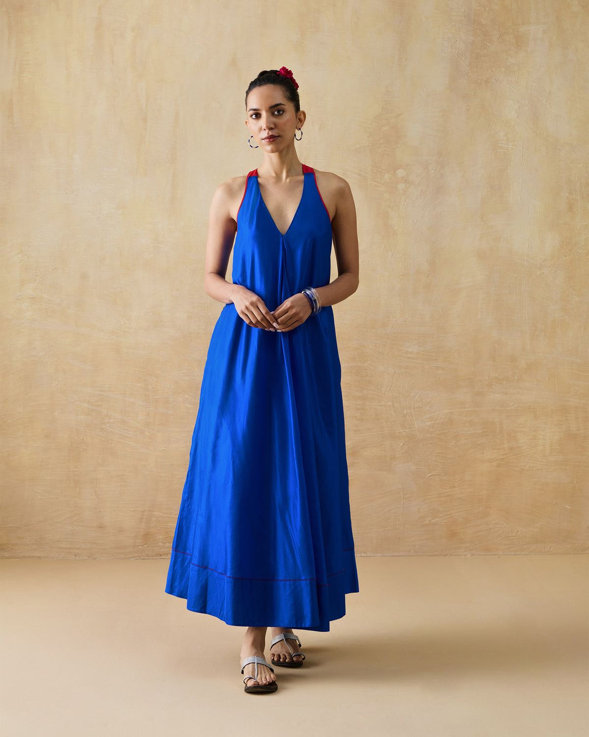 Akira Twist Back Dress - 100% Silk A-Line FIt