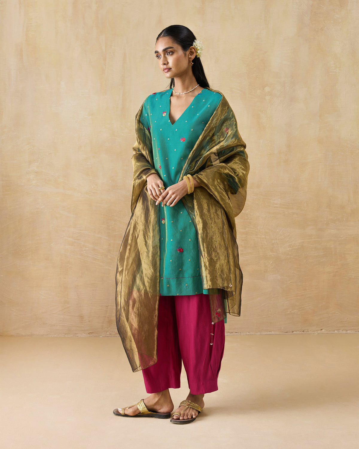 Marpeta Dupatta - Cotton Silk
