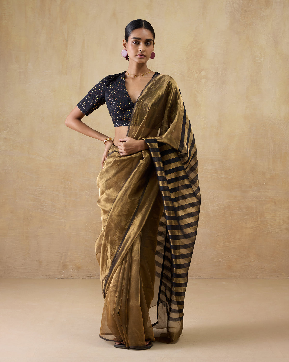 Dancefloor Sari - Metallic Tissue