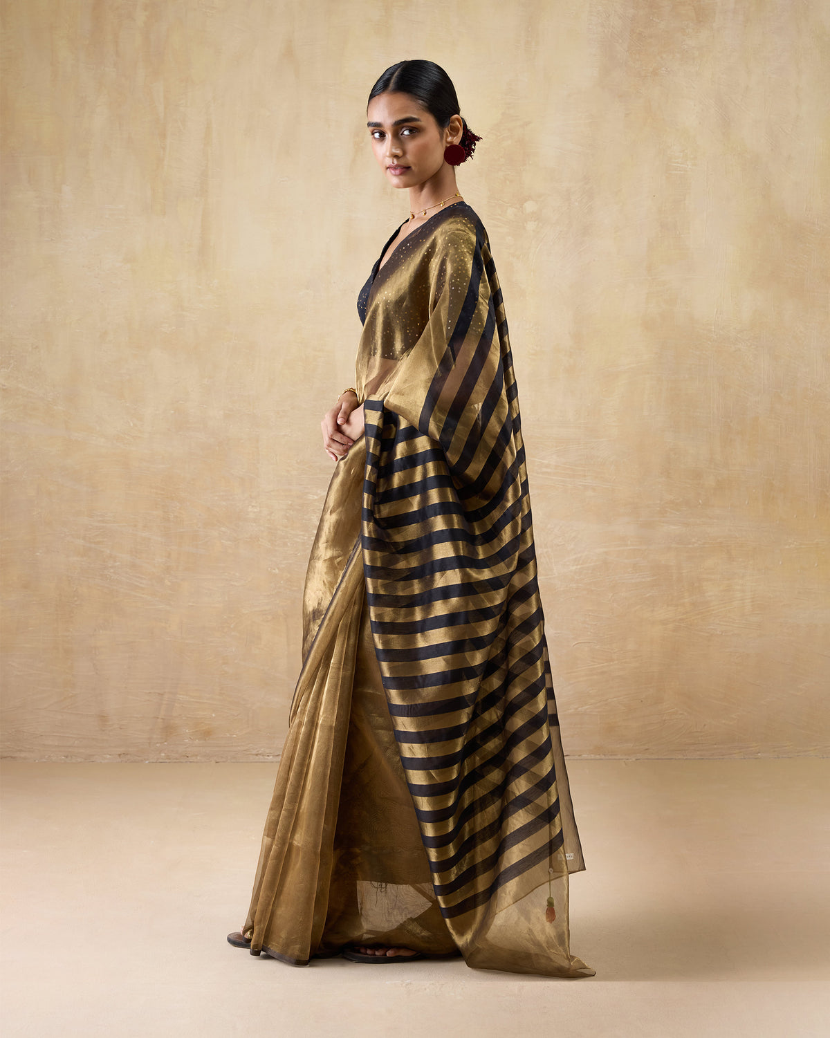 Dancefloor Sari - Metallic Tissue