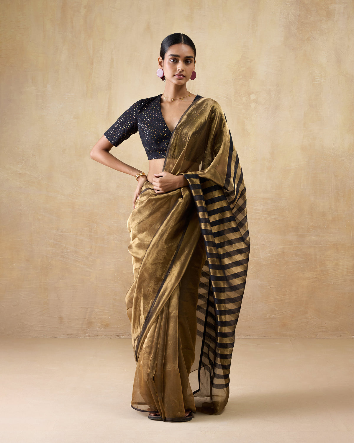 Dancefloor Sari - Metallic Tissue