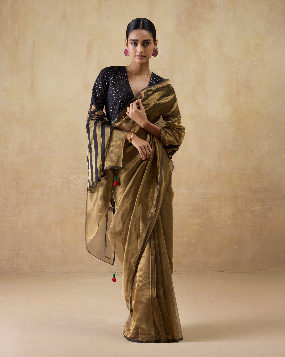 Dancefloor Sari - Metallic Tissue
