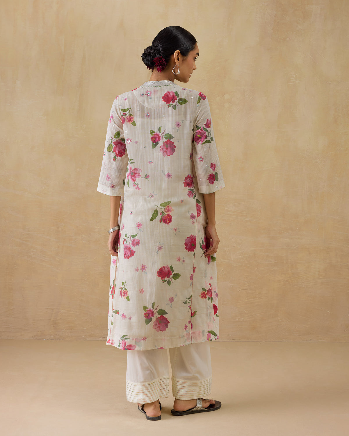 Fiesta Kurta with Slip -Cotton Silk Regular Fit