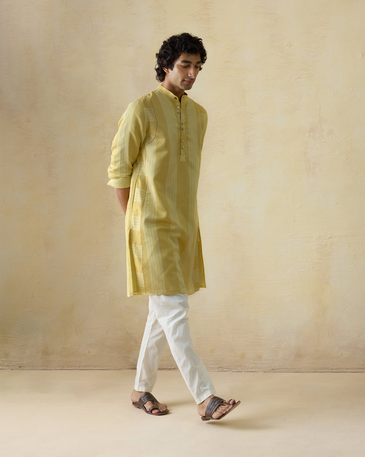 Voyage Kurta -Viscose Silk Blend Classic Fit