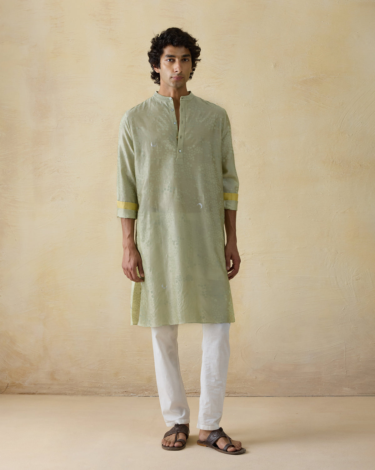 Bageecha Kurta - Cotton Silk Classic Fit