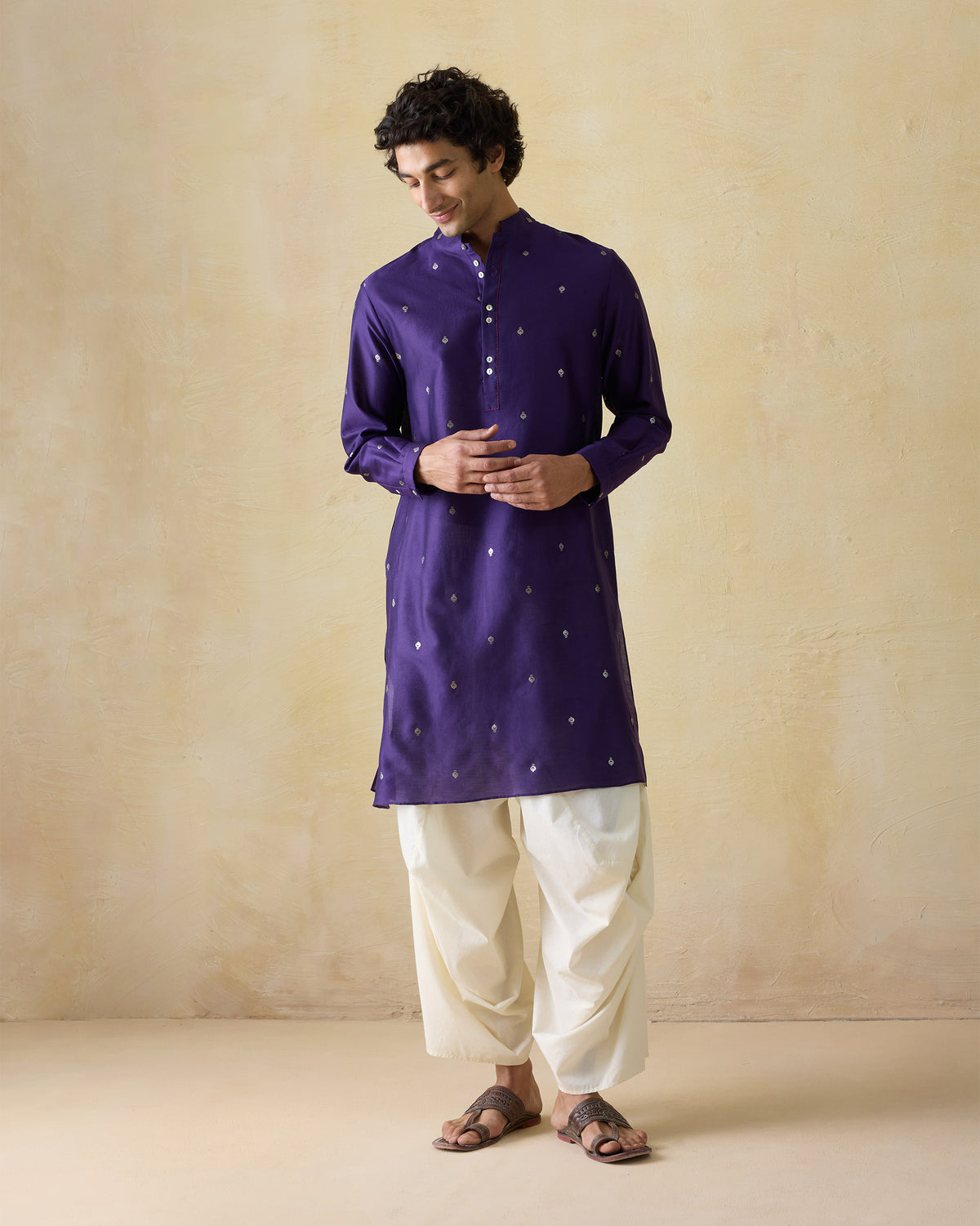 Rey Kurta - Cotton Silk Classic Fit