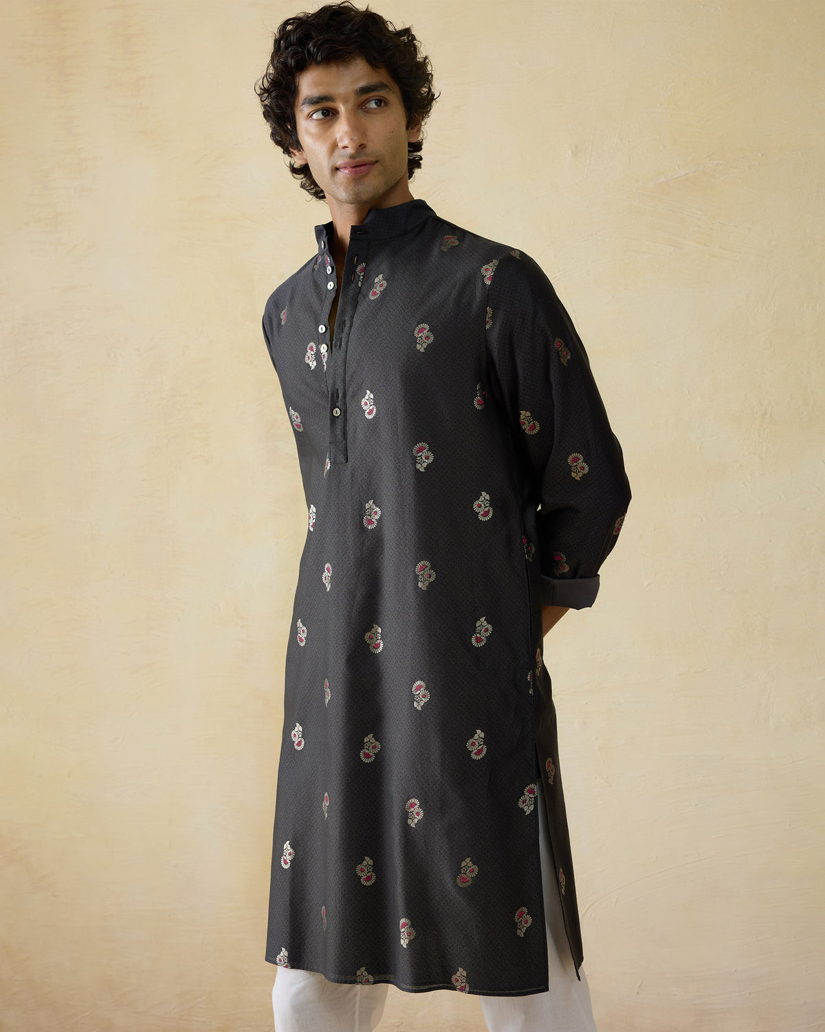 Rey Kurta - Cotton Silk Classic Fit