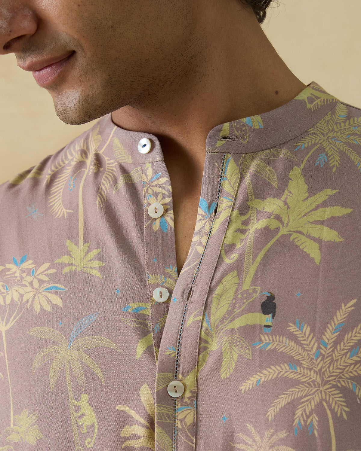 Rey Kurta - Cotton Silk Classic Fit