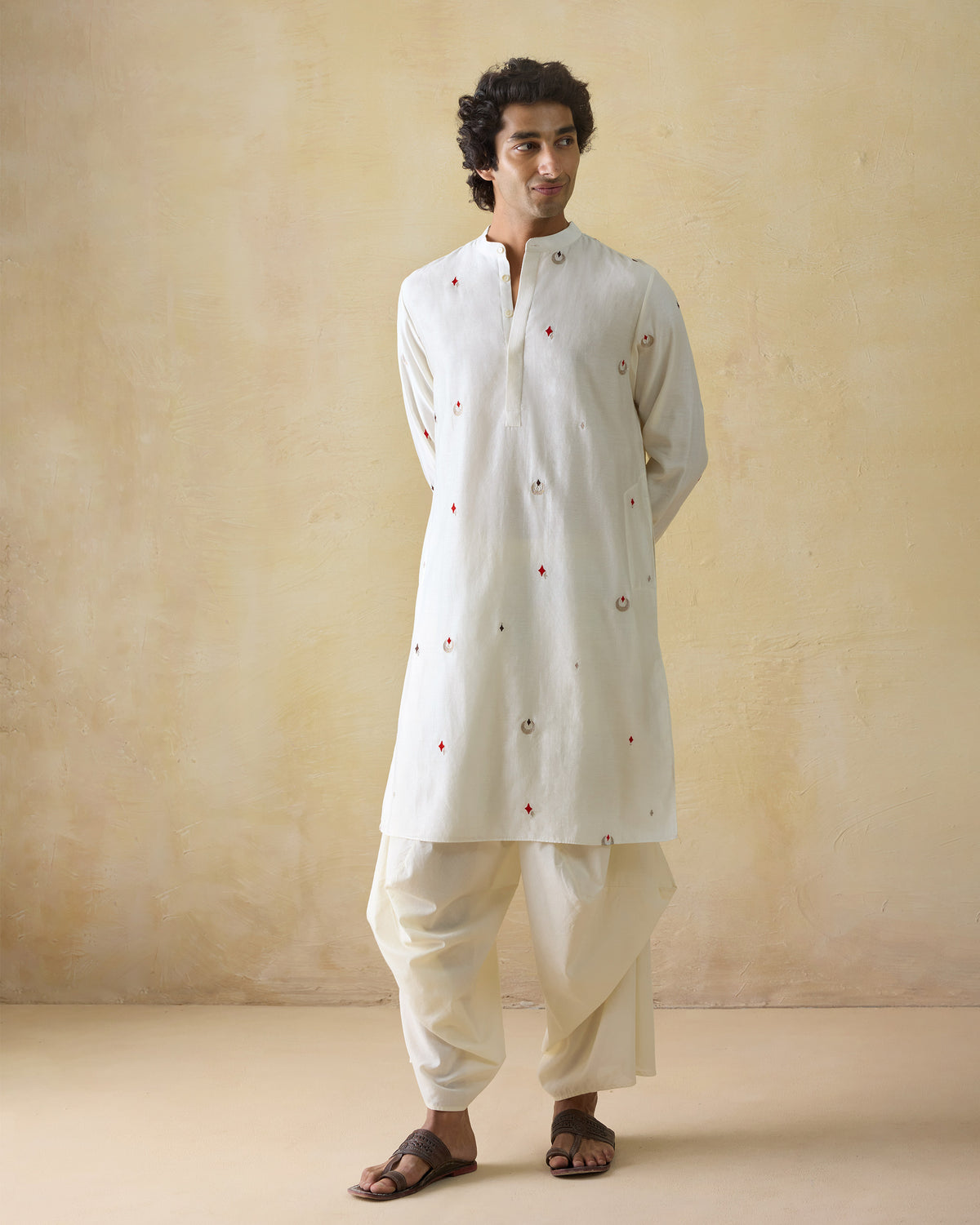 Neckband Kurta - Cotton Silk Classic Fit