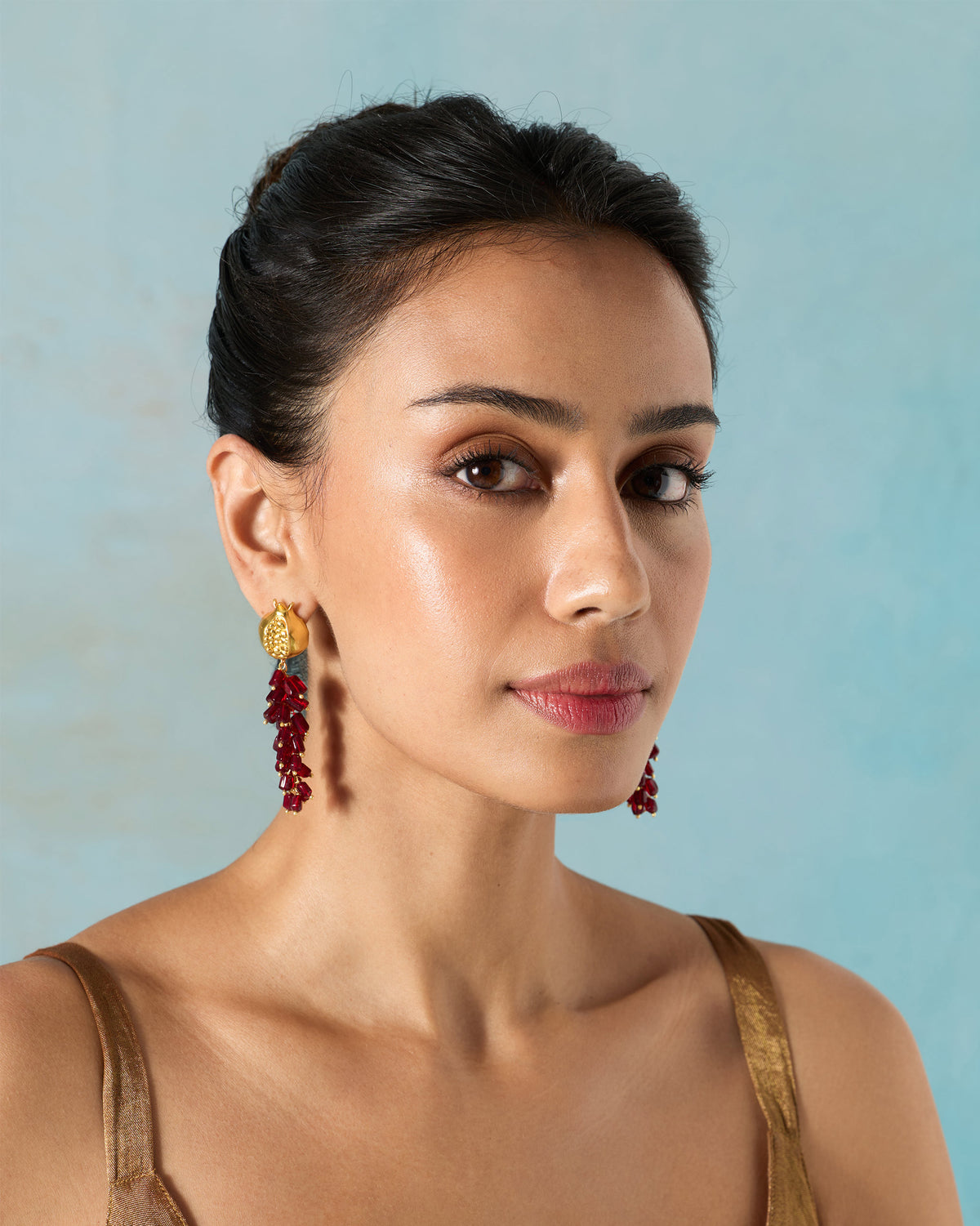 Anaar Bagicha Earring - Gold