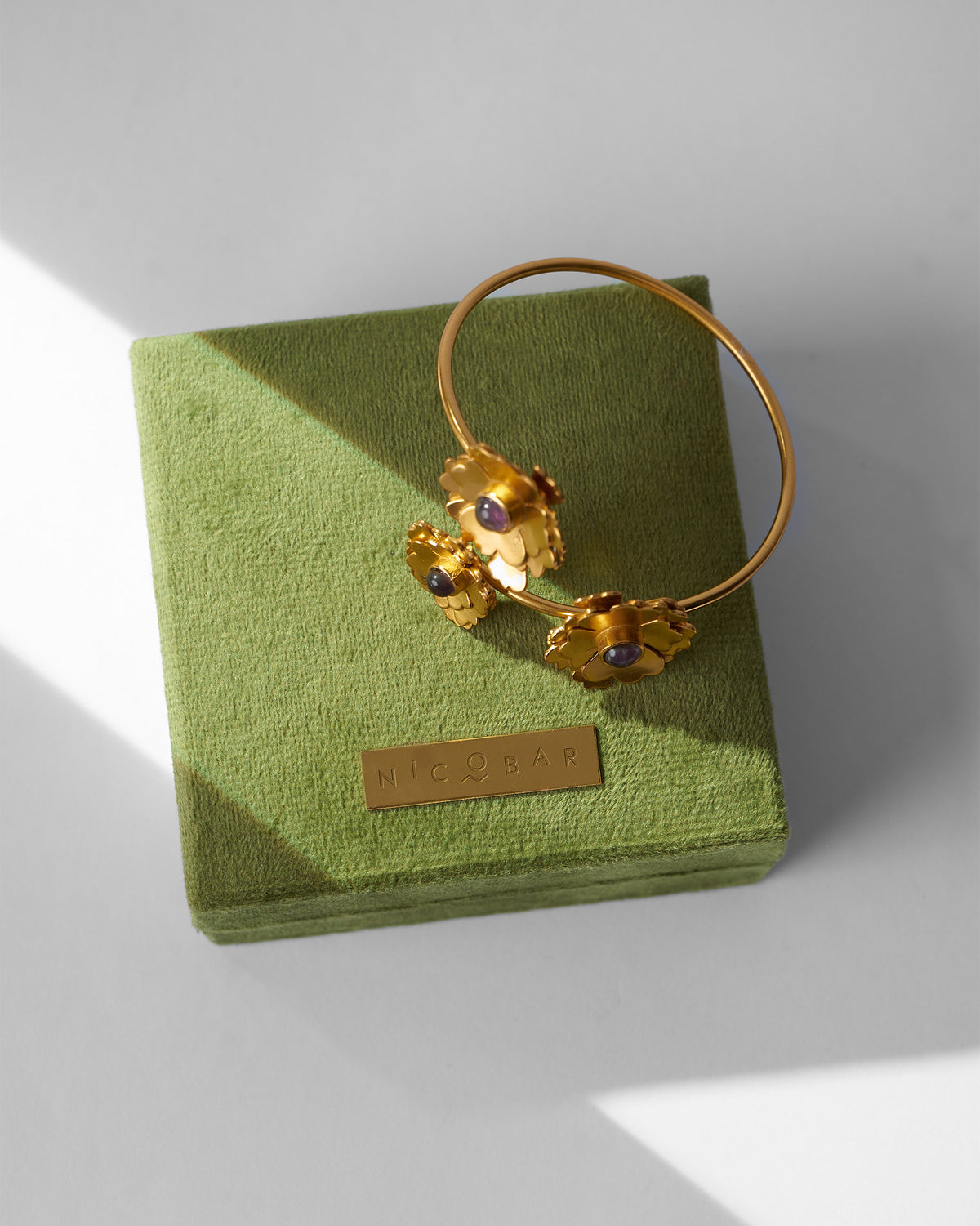 Kesar Phool Cuff - Gold