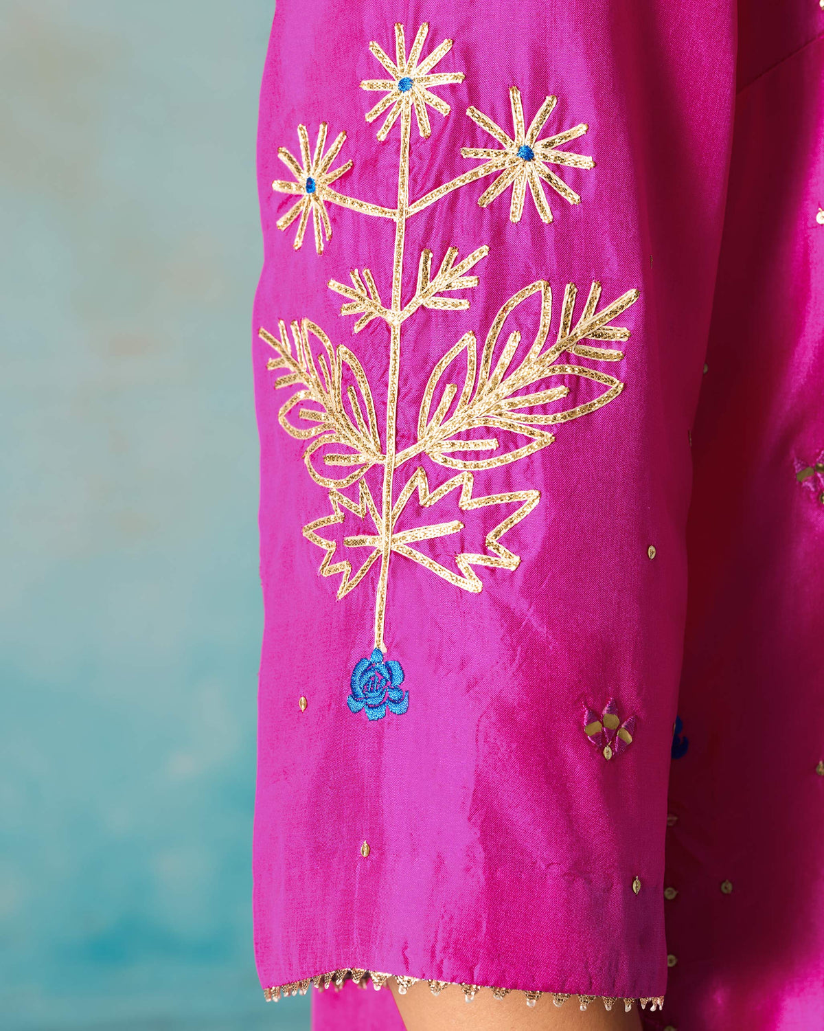 Milni Kurta - Embroidered Silk