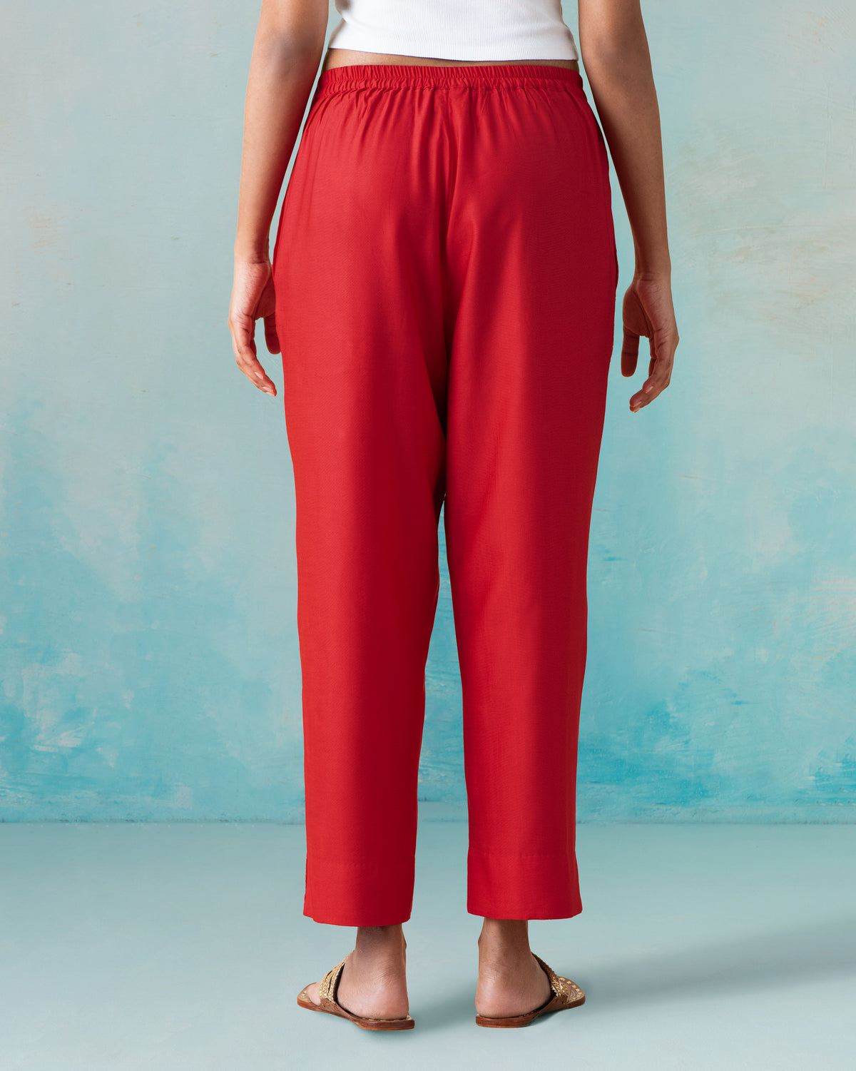 Novel Pants - Viscose Silk Blend Narrow Fit