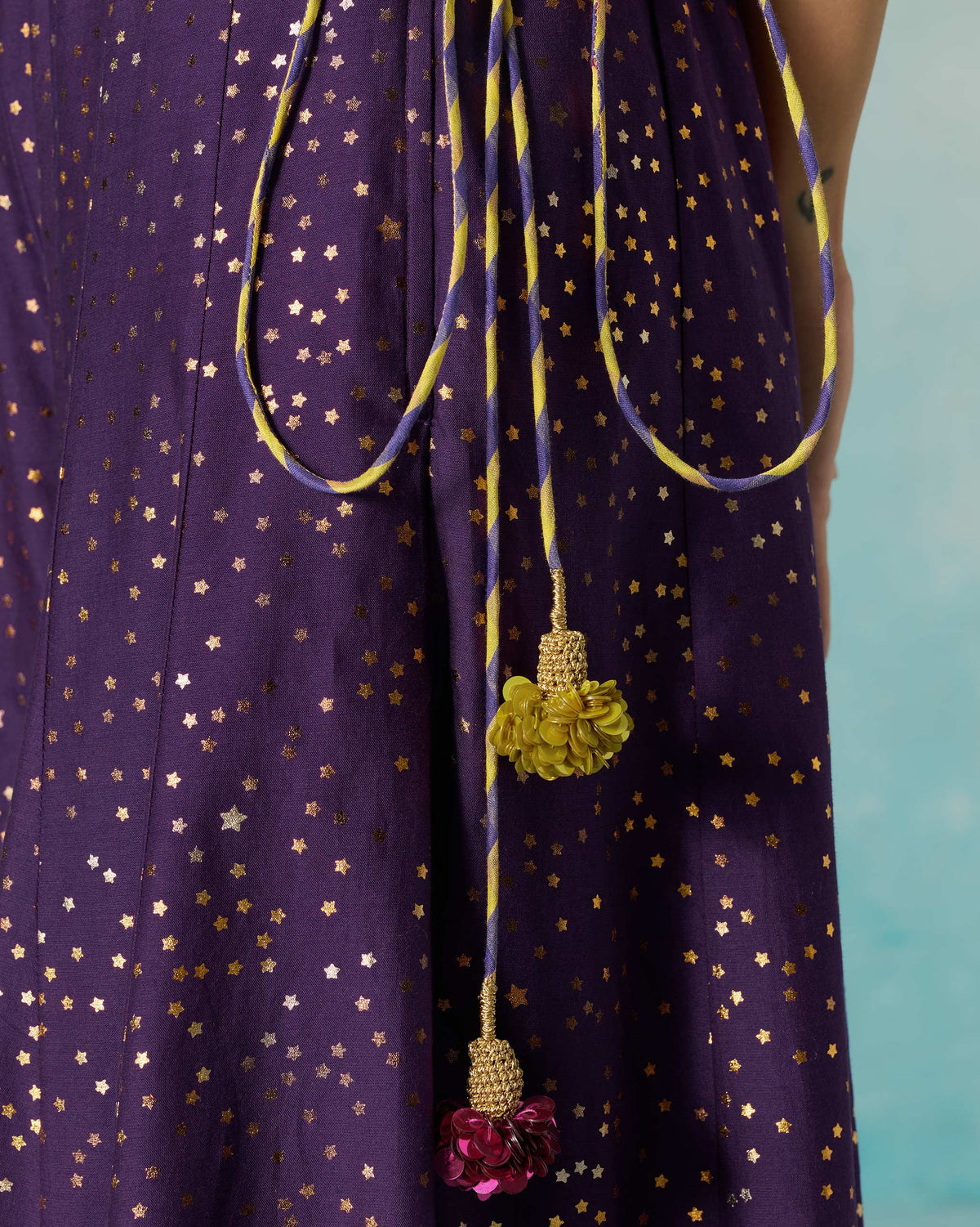 Sagan Sharara - Foil Printed Cotton Silk