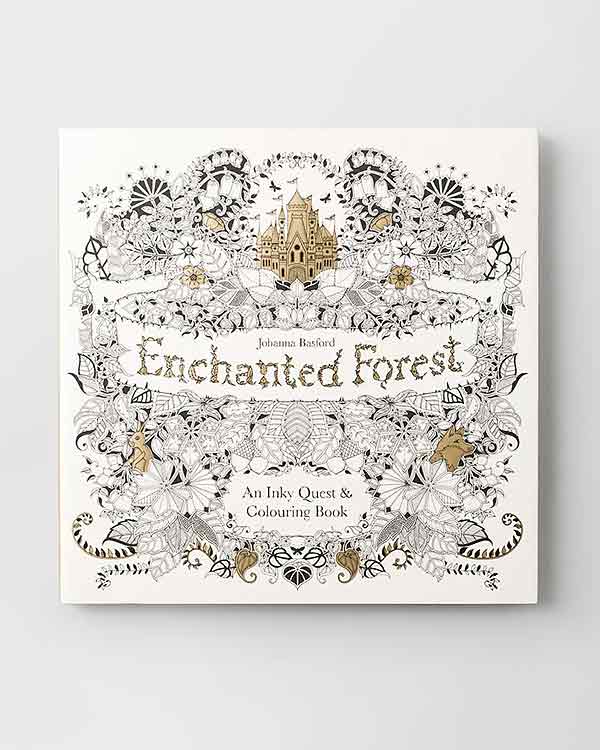 Enchanted Forest: An Inky Quest & Colouring Book