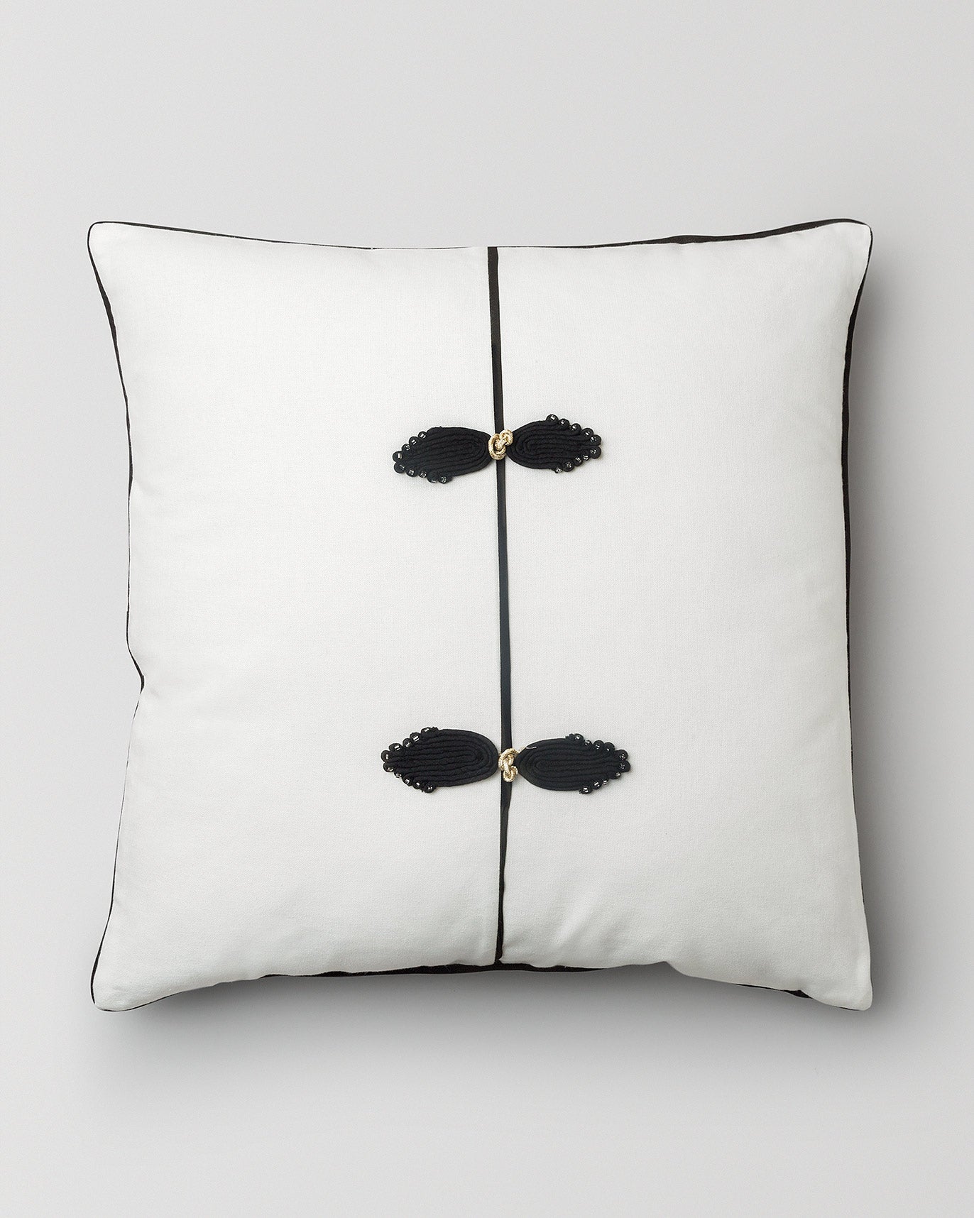 Chinese Knot Cushion Cover - Ivory