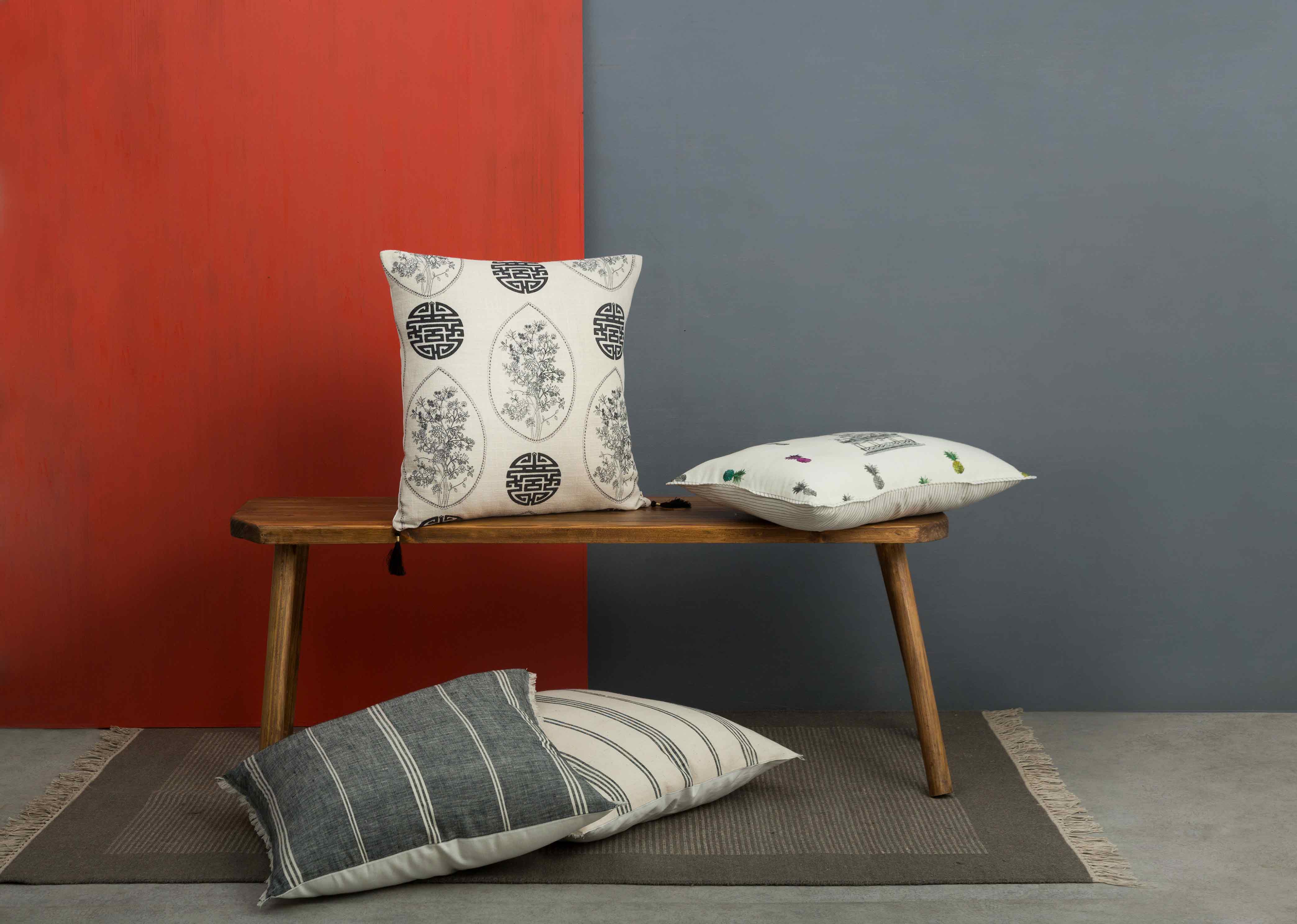 Jia Cushion Cover - Grey