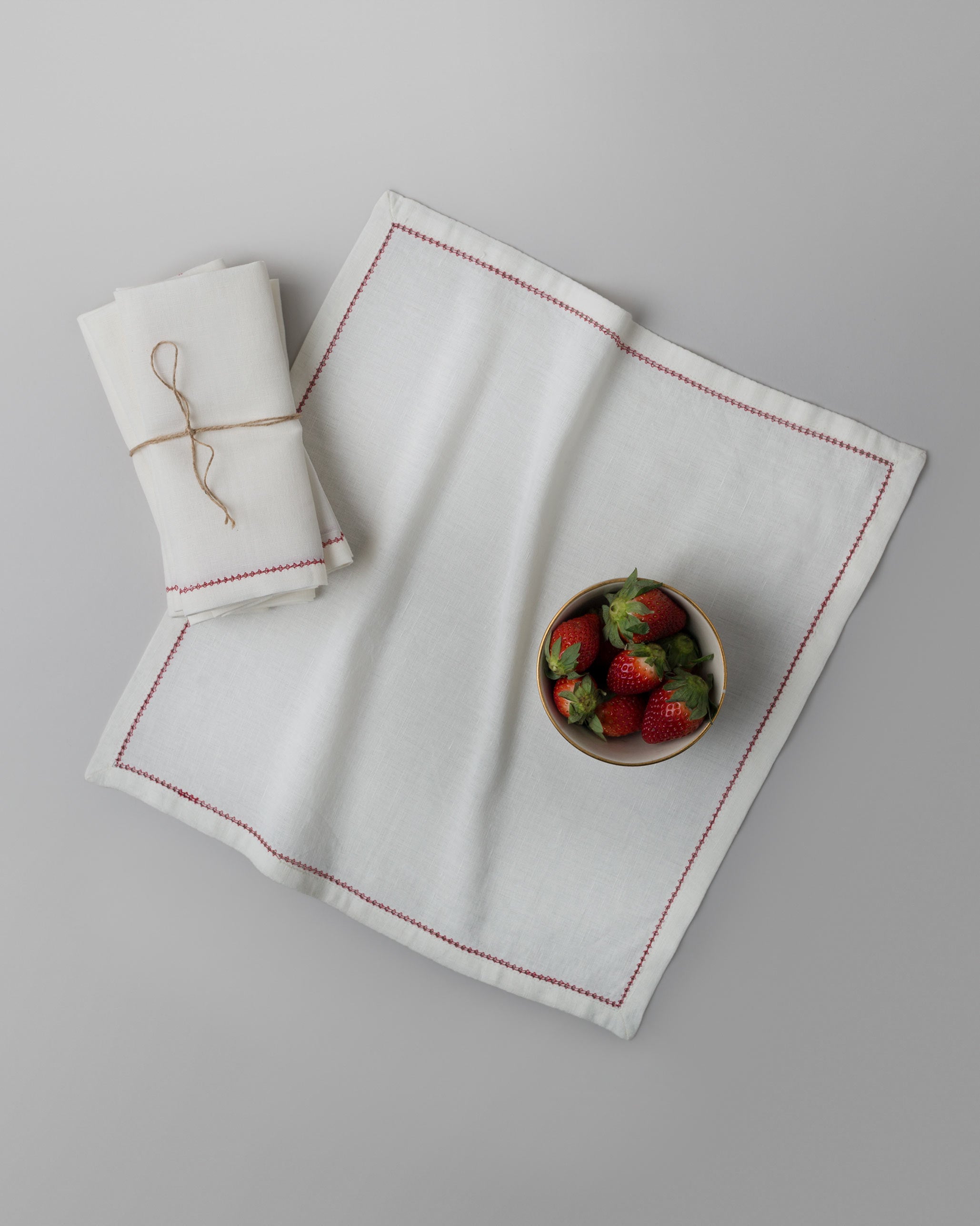 Sakai Dinner Napkins (Set of 6) - Red