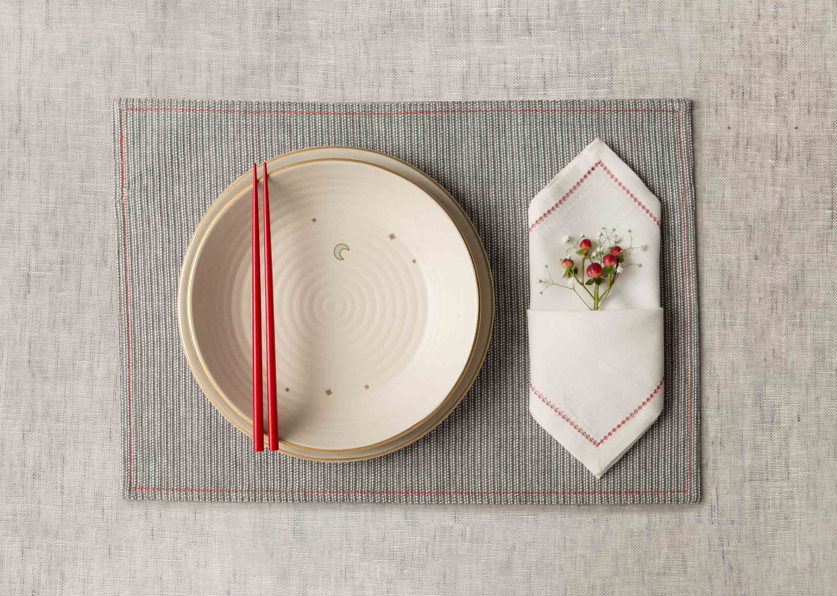 Sakai Dinner Napkins (Set of 6) - Red