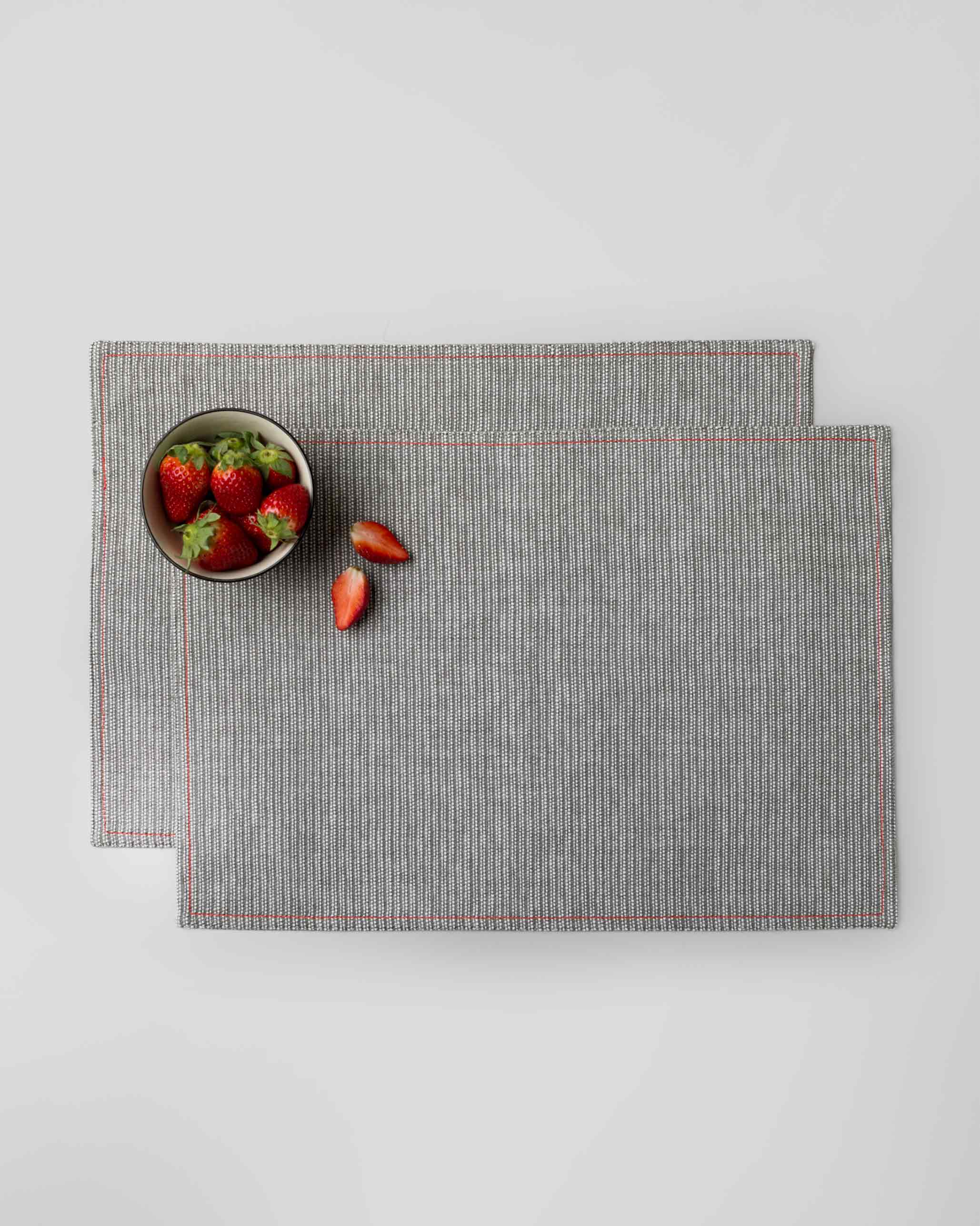 Toori Placemat (Set of 2) - Grey & White