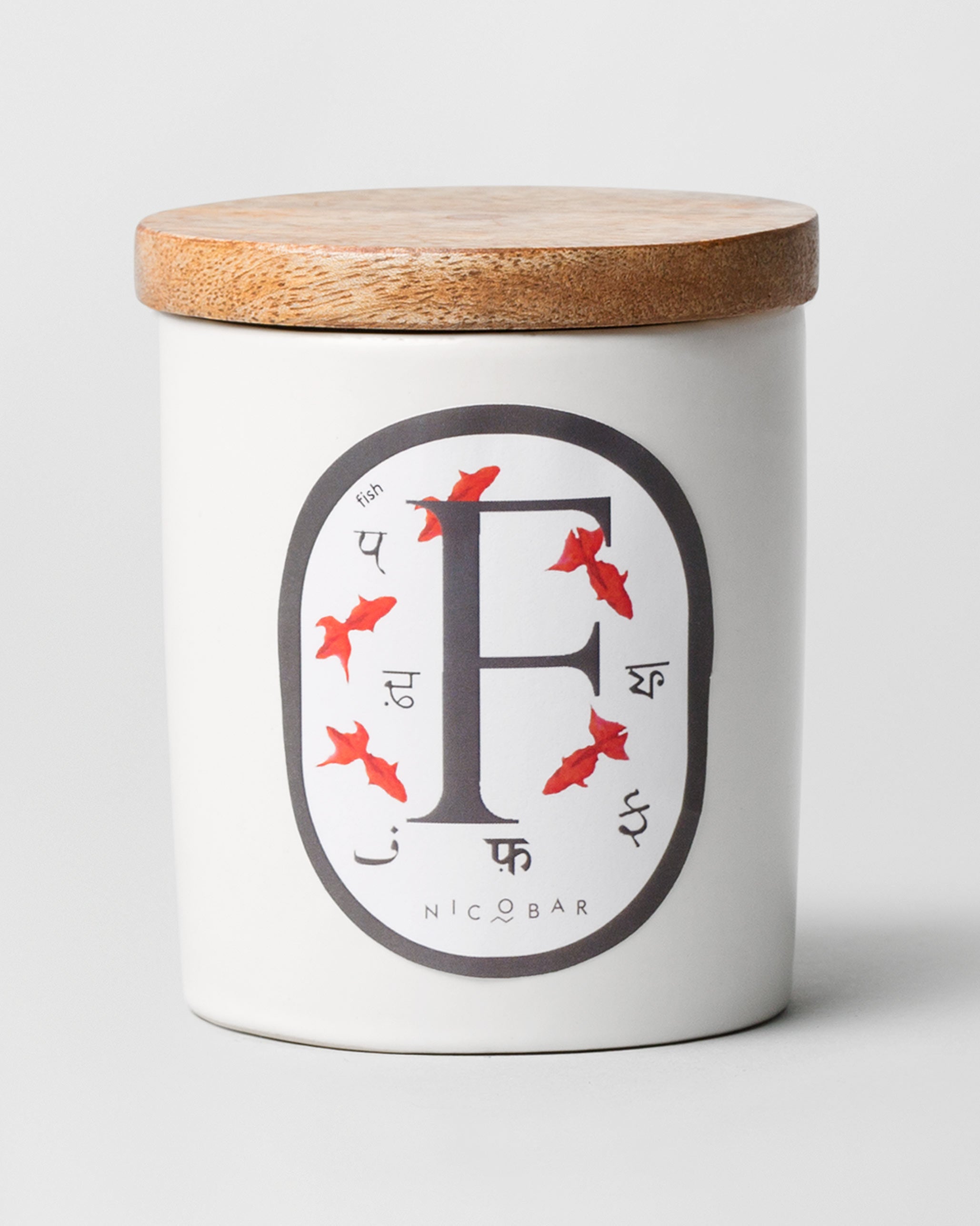 Alphabet F Candle