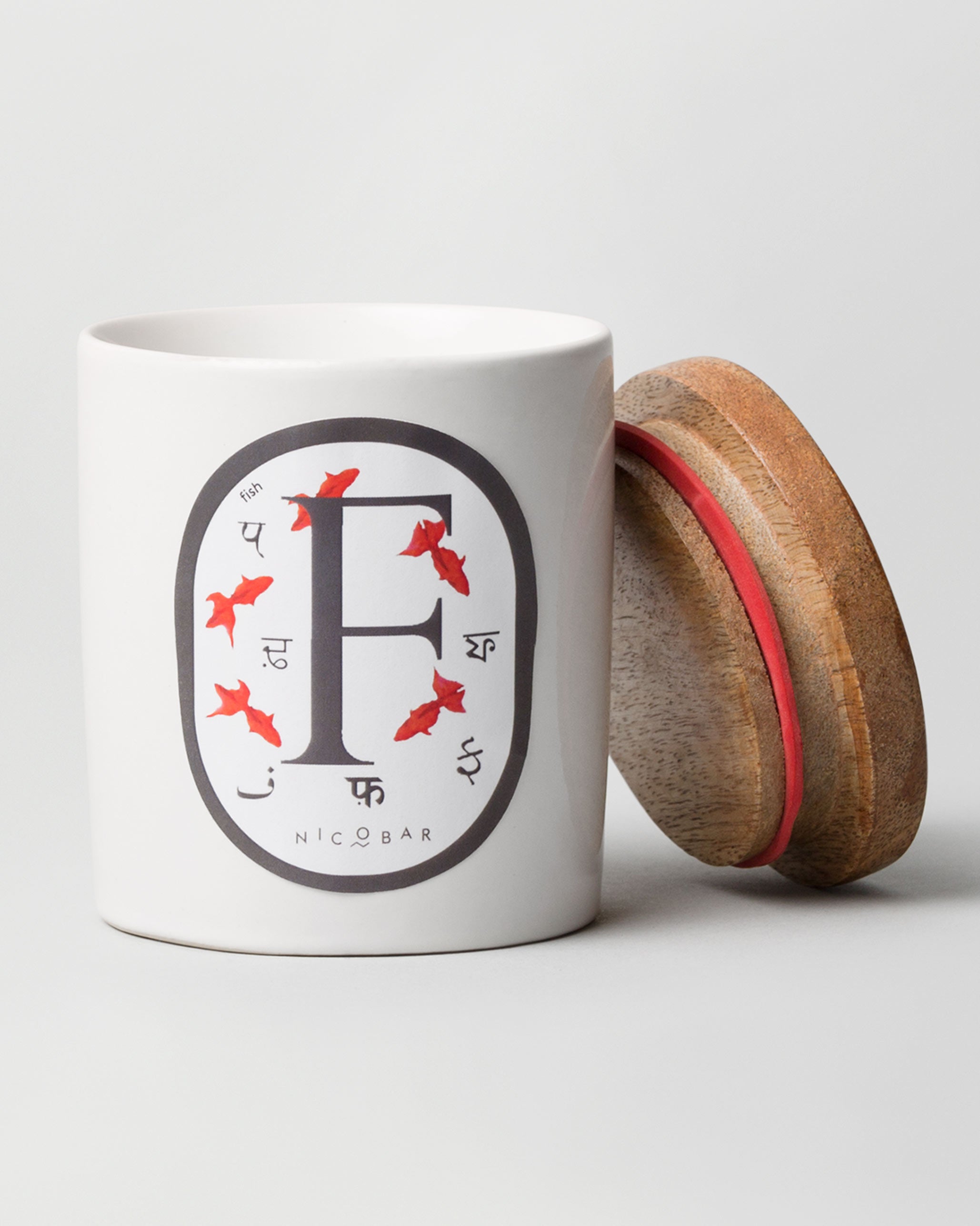 Alphabet F Candle