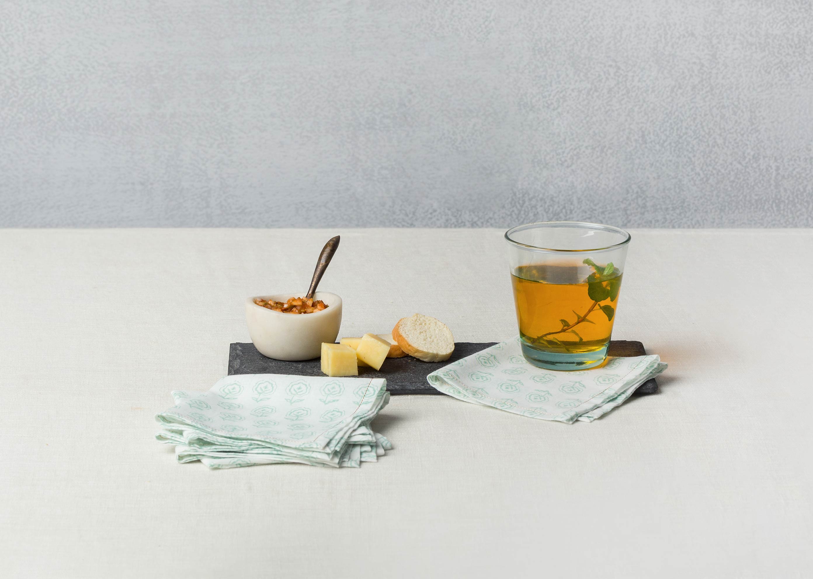 Hana Cocktail Napkins (Set of 6) - Jade