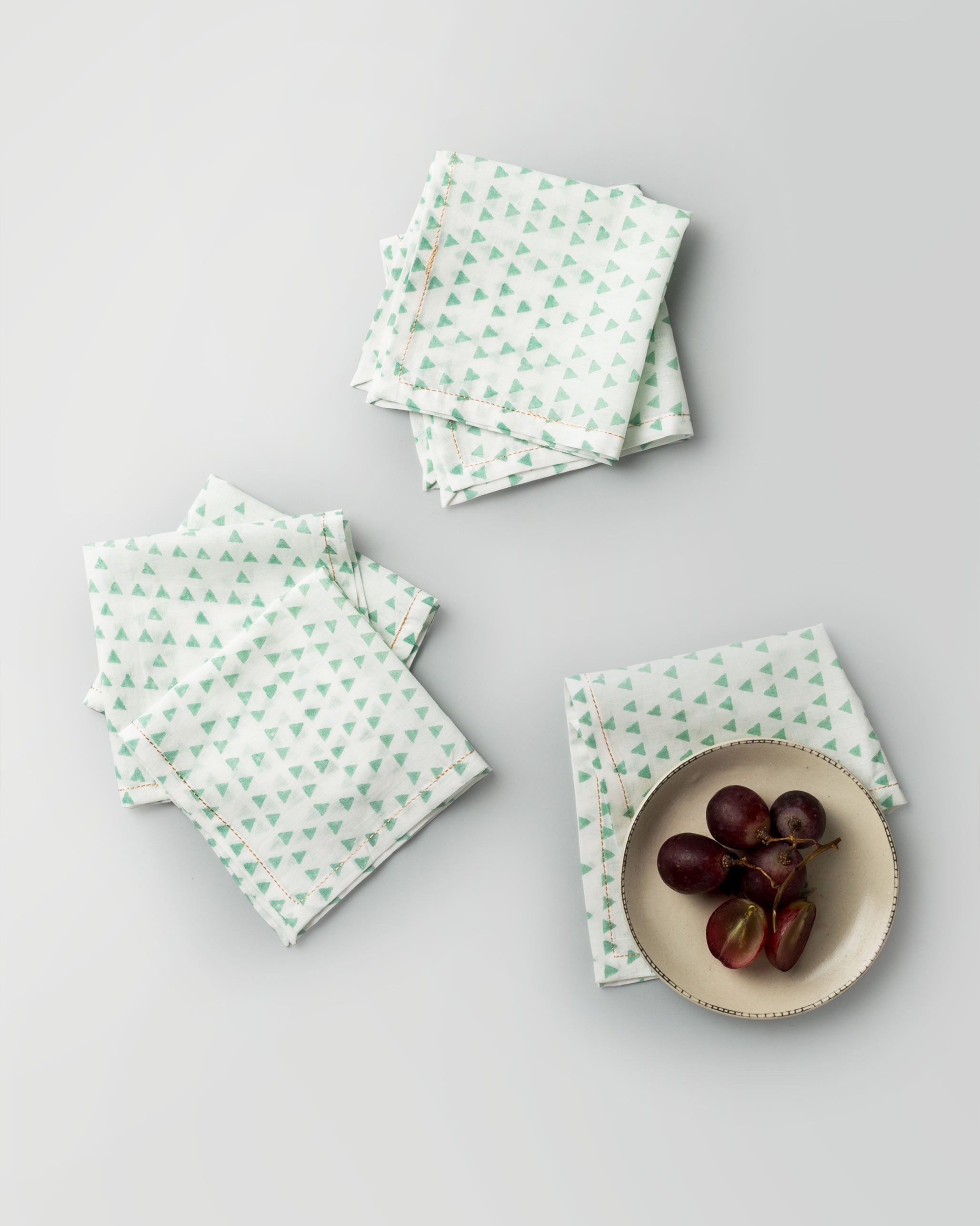 Zan Cocktail Napkins (Set of 6) - White