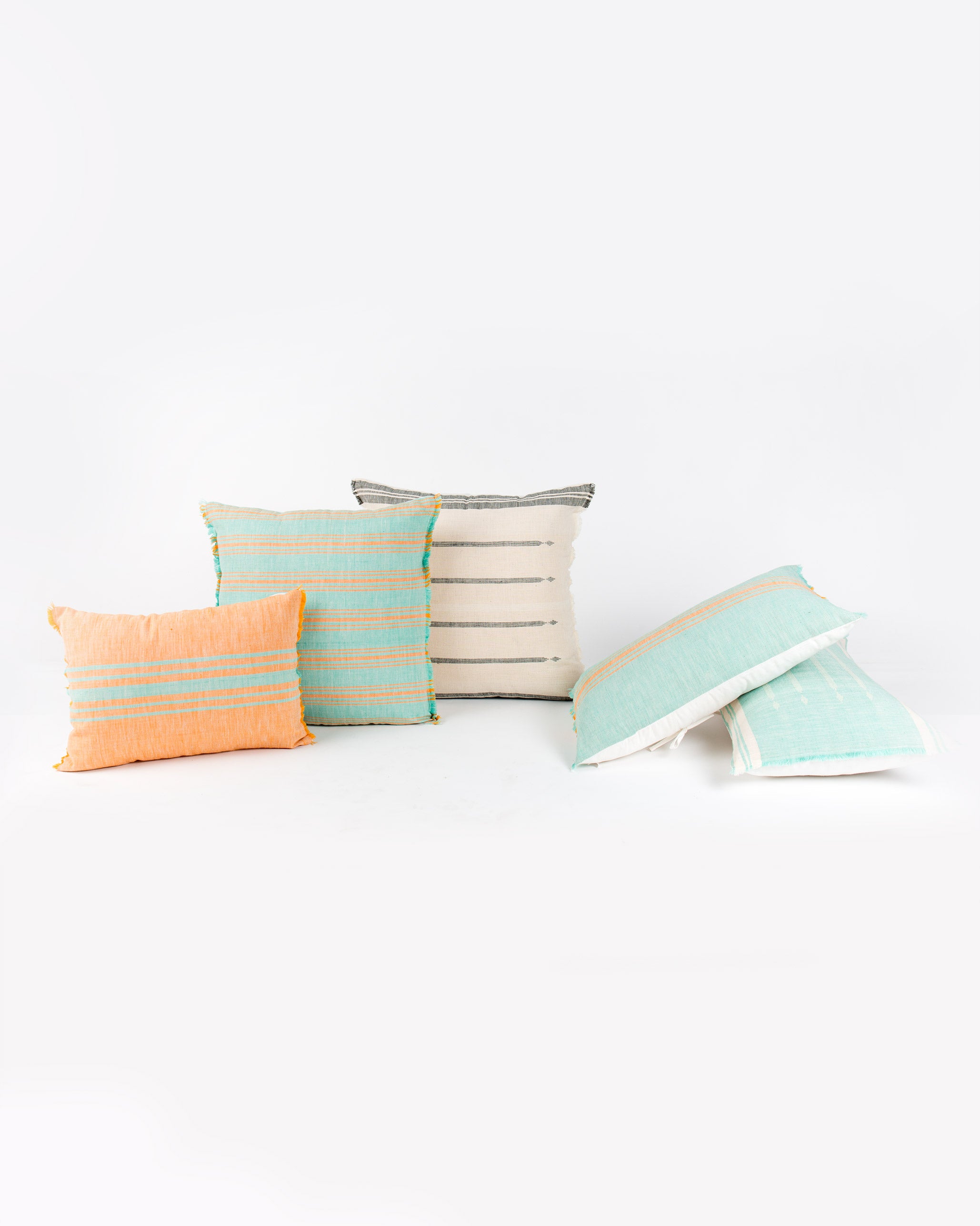 Ber Ber Stripe Cushion Cover - Aqua
