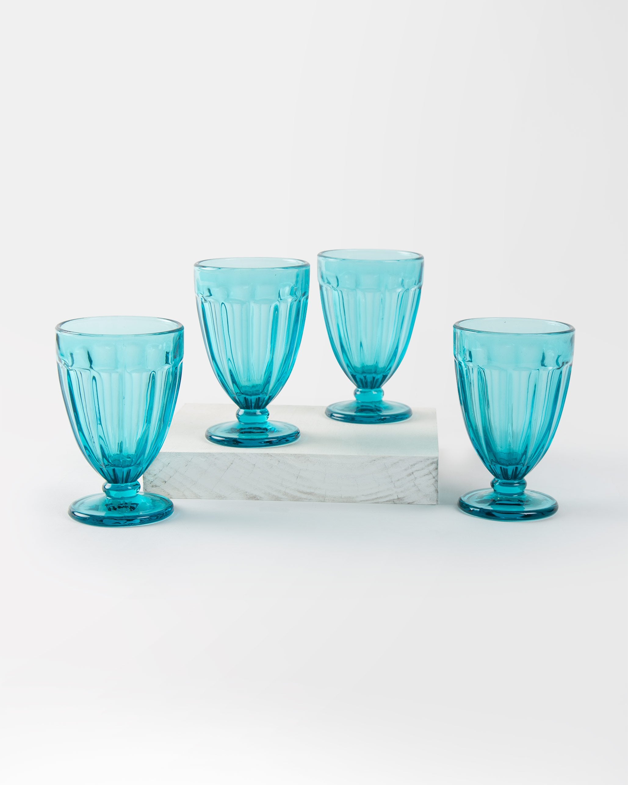 Island Stem Glass (Set of 4) - Teal