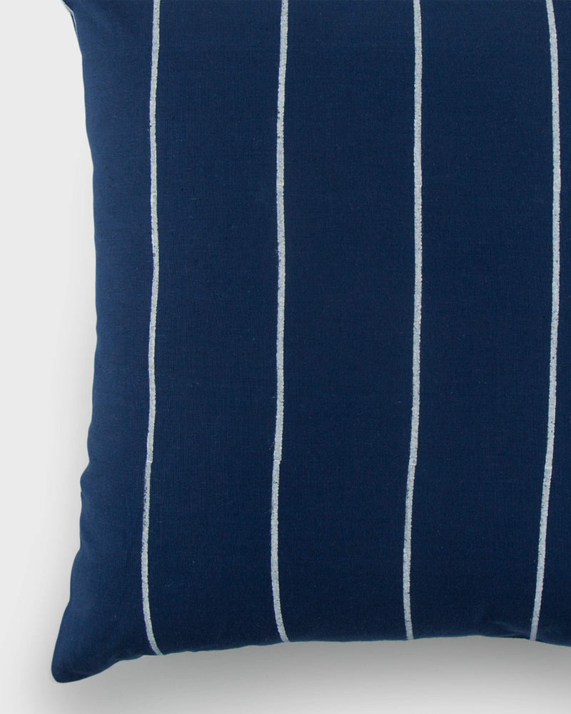 Kumarakom Nautical Stripe Cushion Cover - Indigo