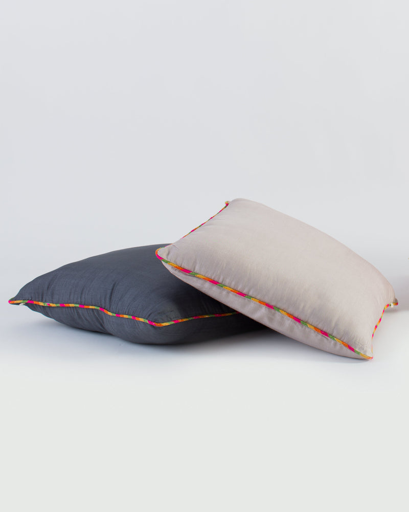 Tussar Cushion Cover - Taupe