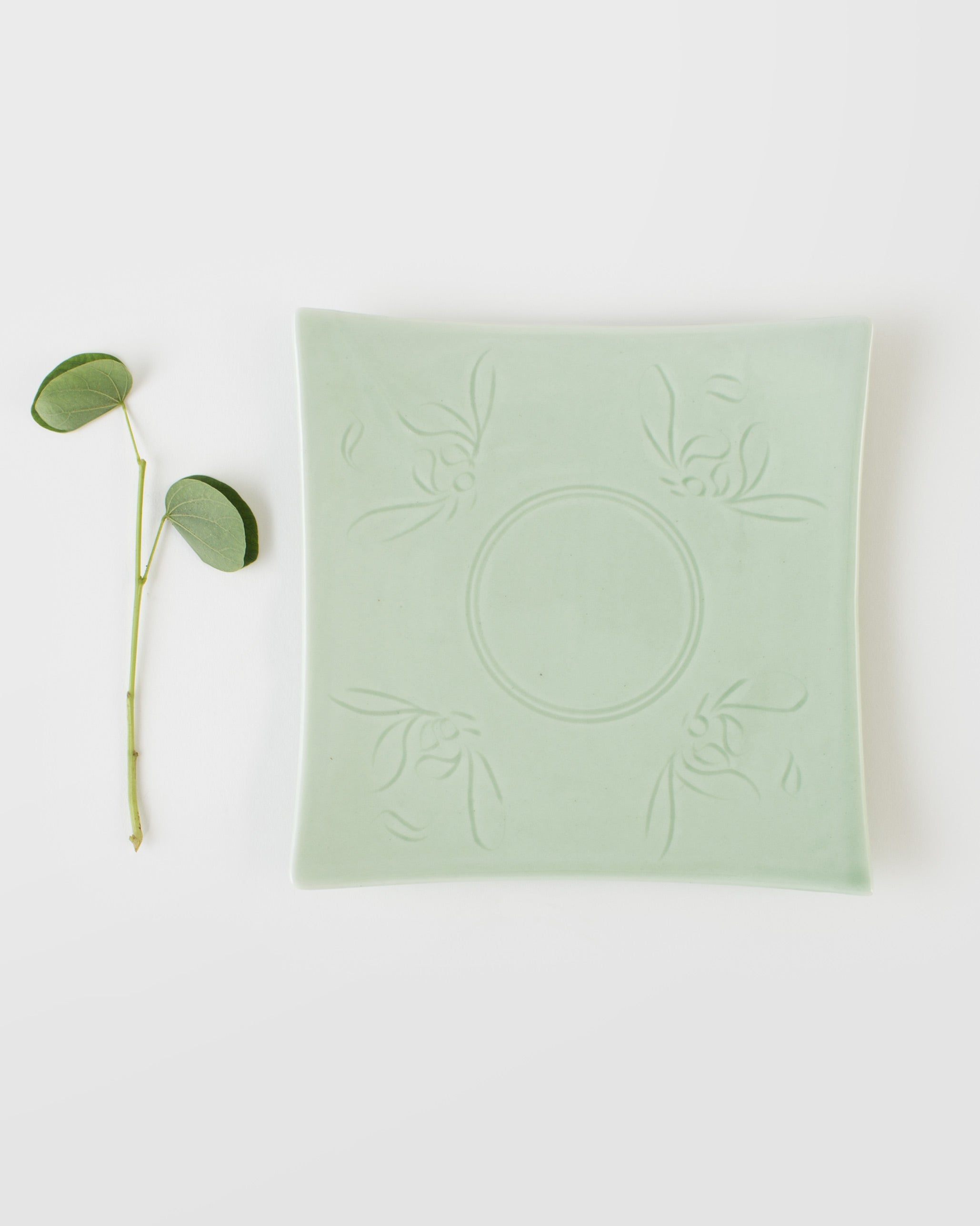 Celadon Square Plate