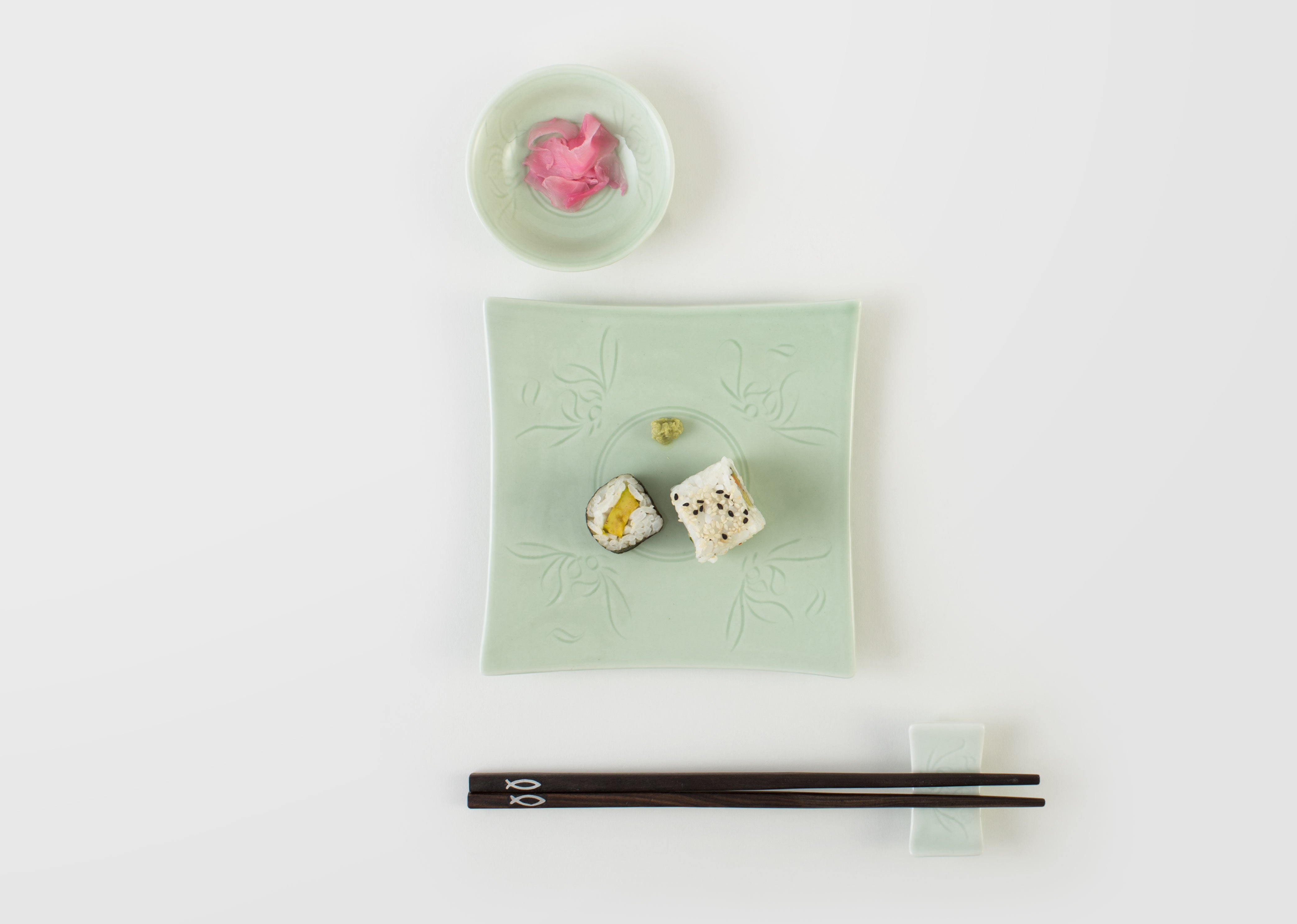 Celadon Square Plate