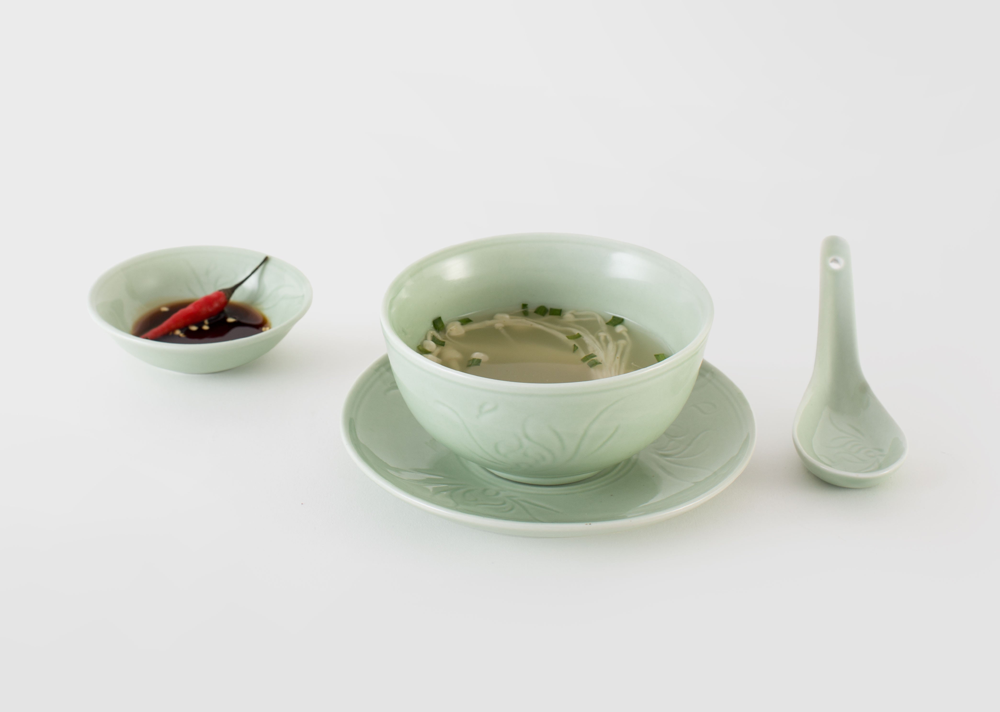 Celadon Wasabi Nut Bowl