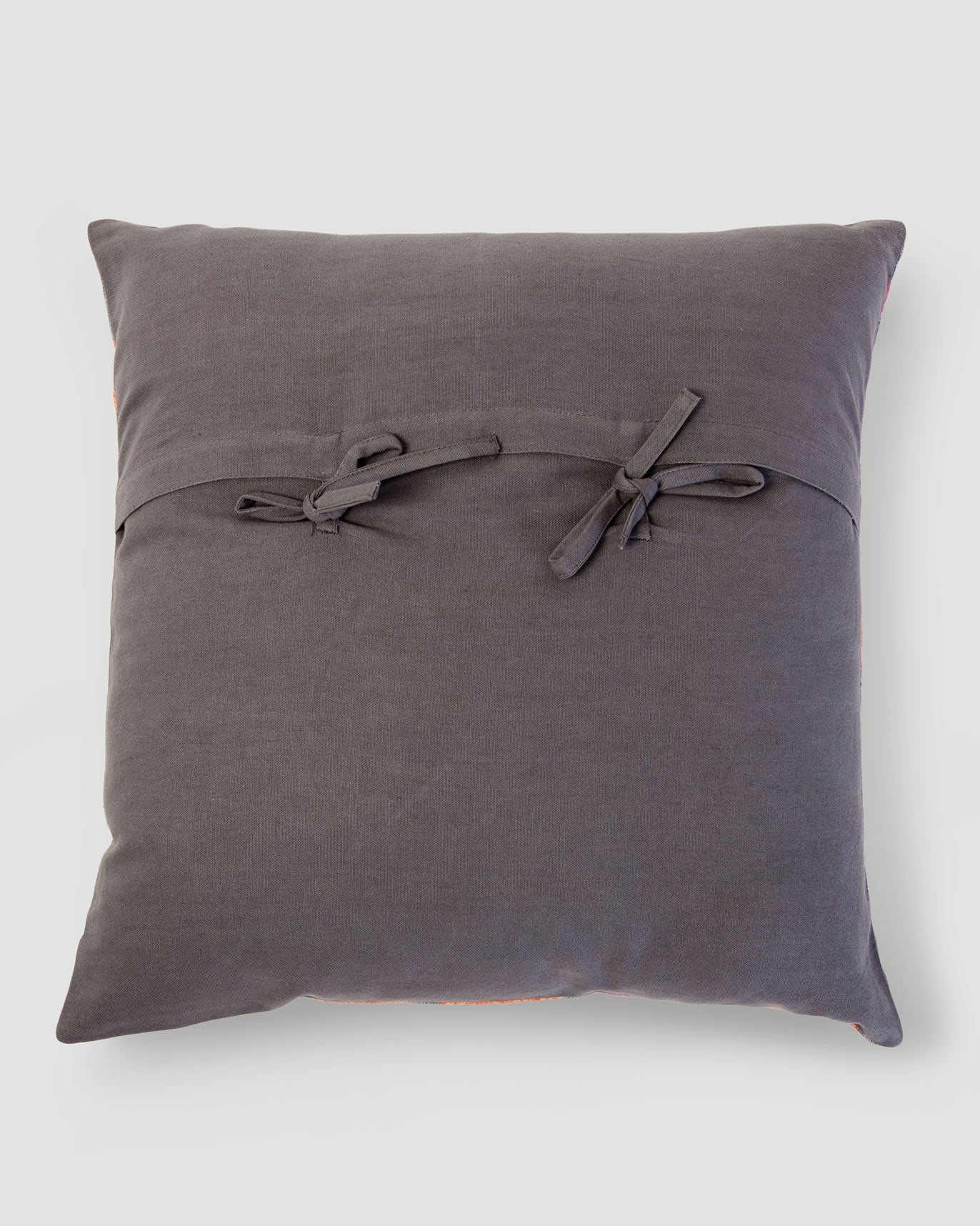 Marigold Rose Cushion Cover - Charcoal