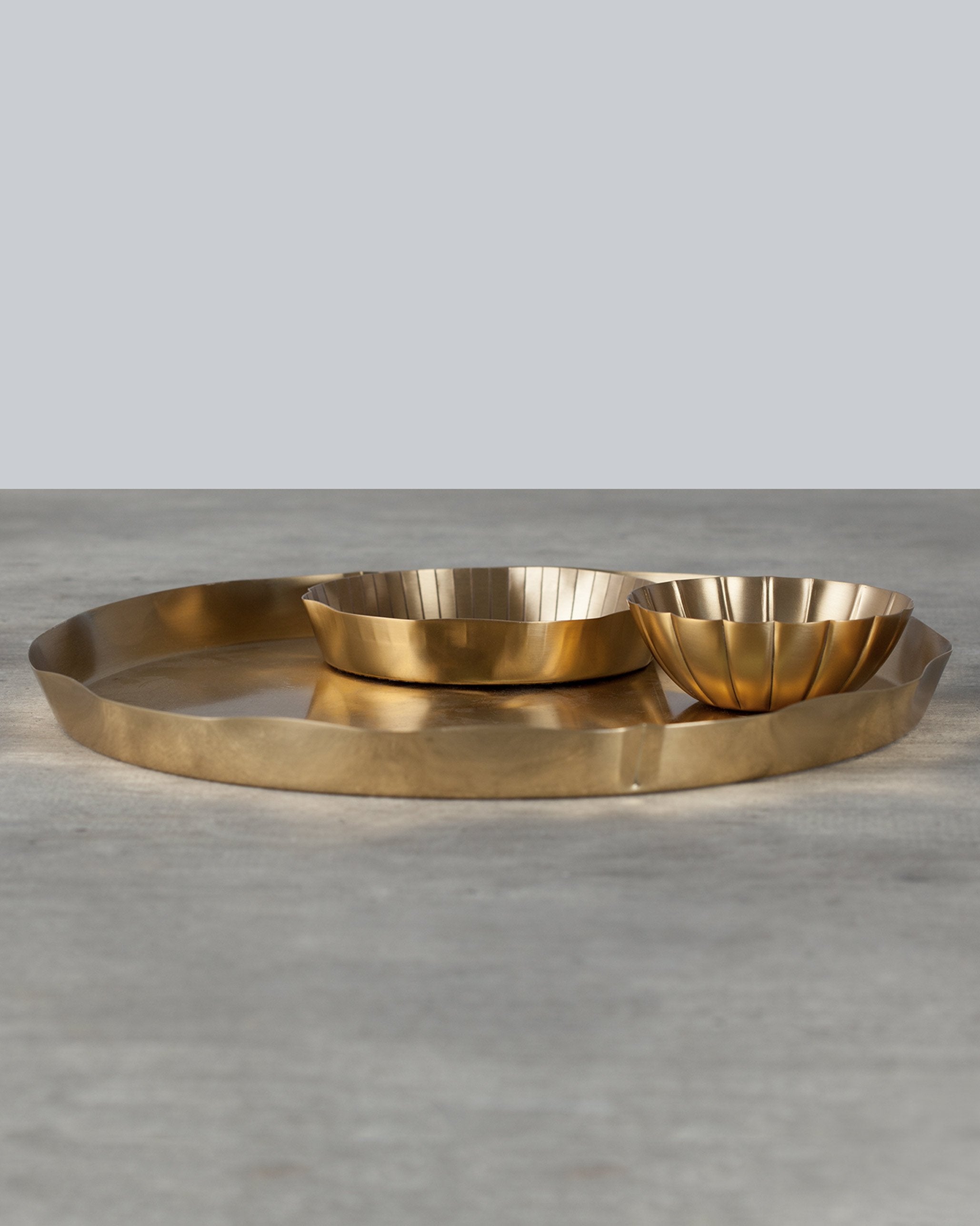 Lotus Leaf Brass Bowl