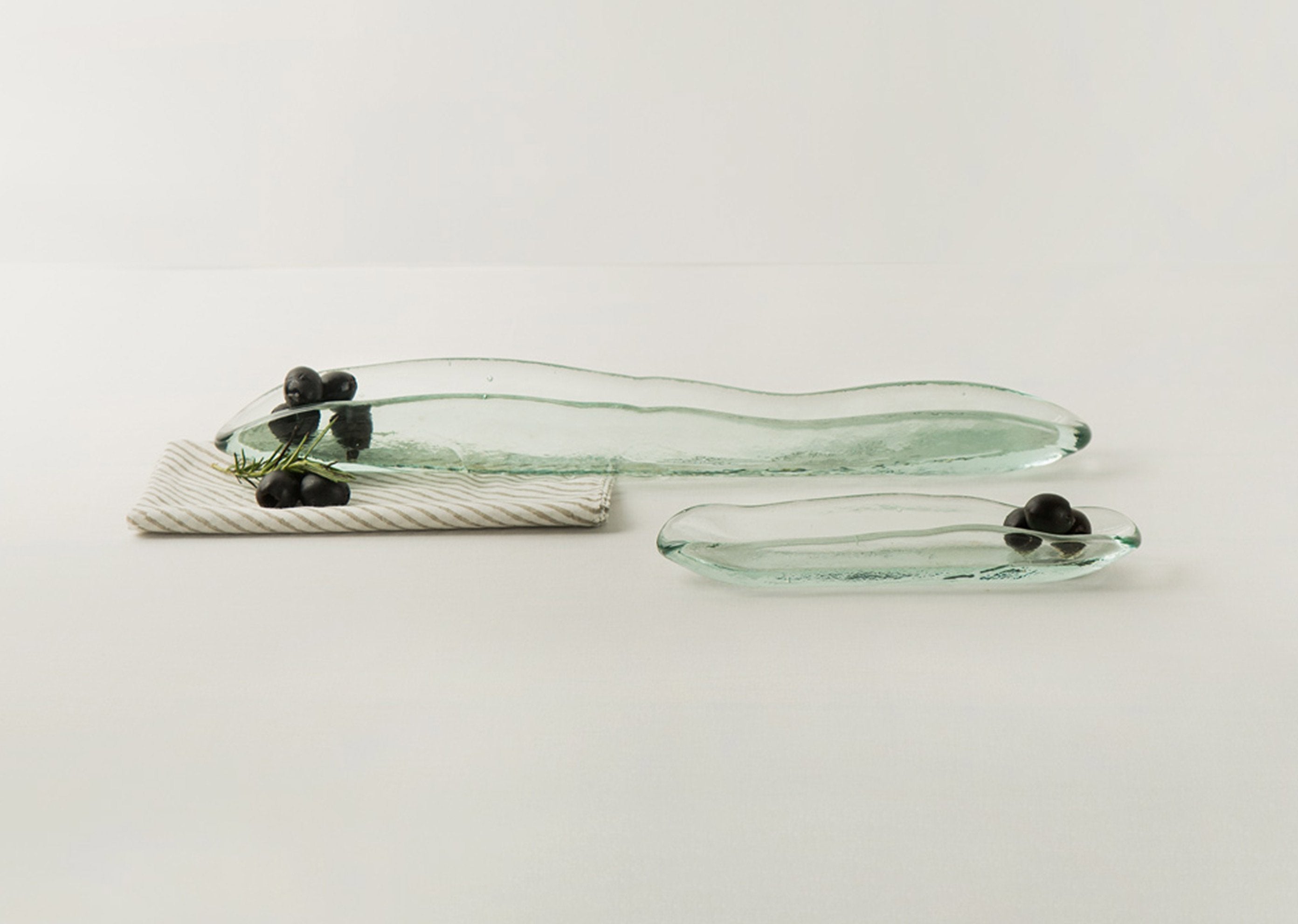 Glass Olive Boat - Large