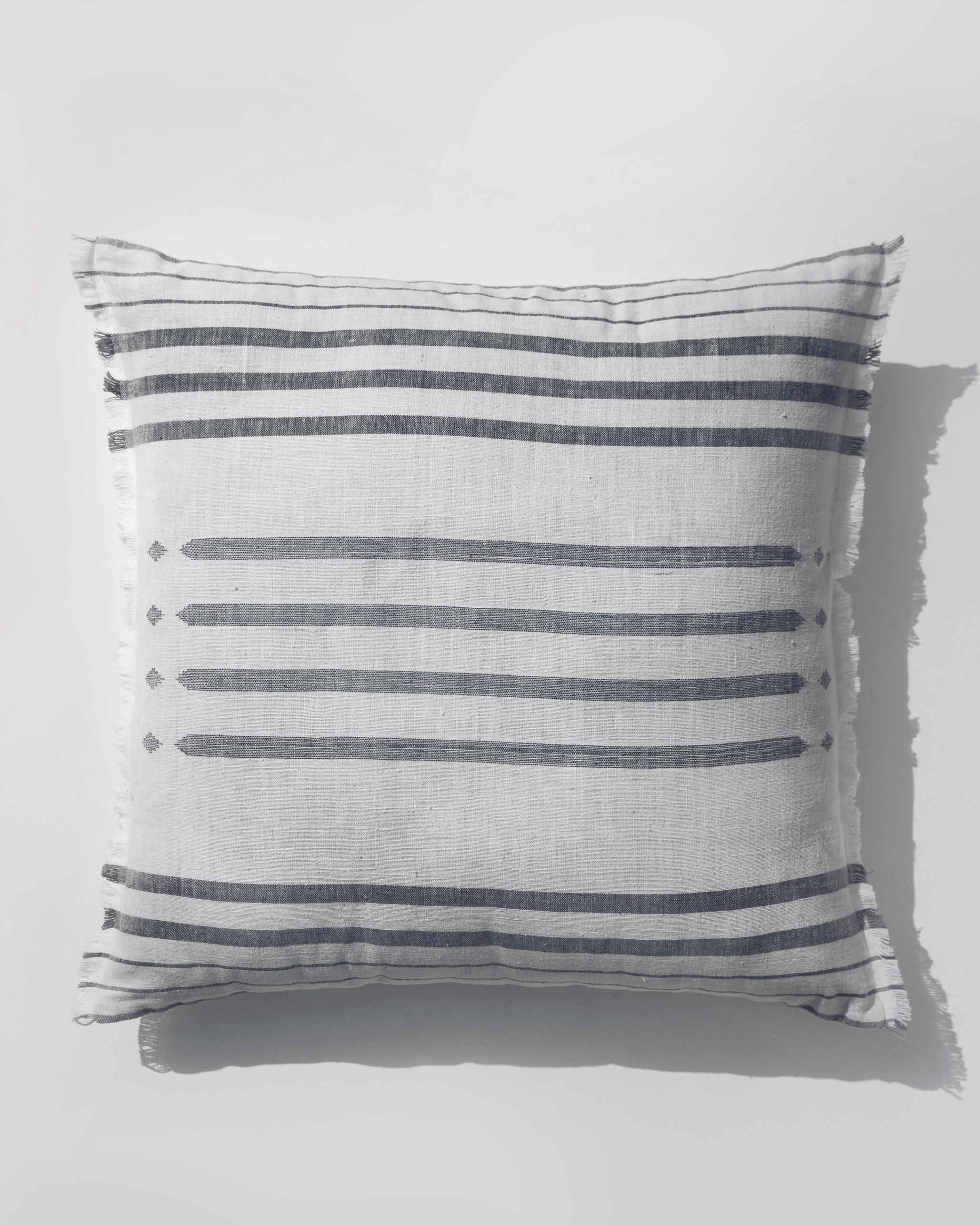 Diamond Stripe Cushion Cover - Grey